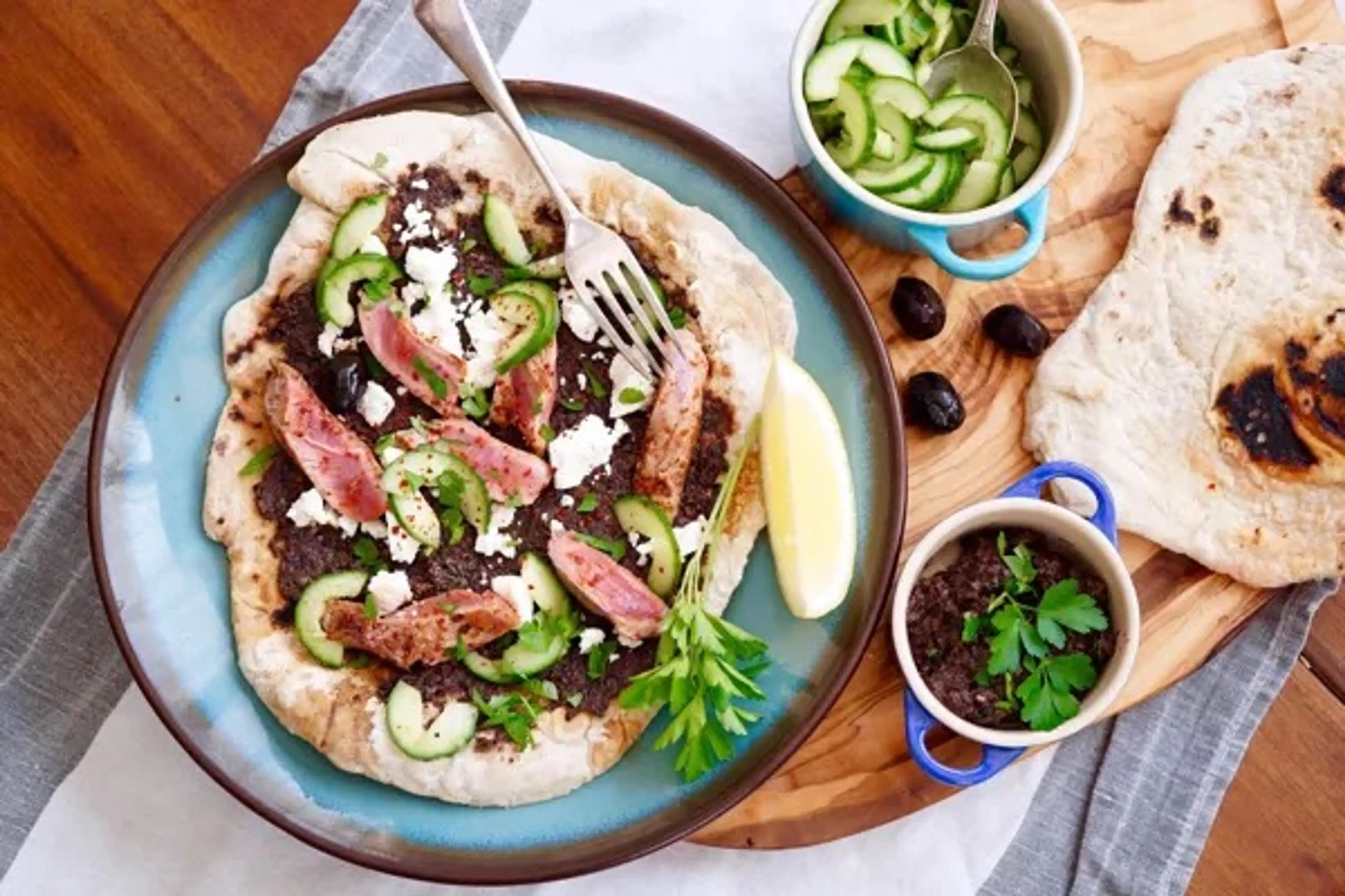Seared Lamb Flatbreads With Filling