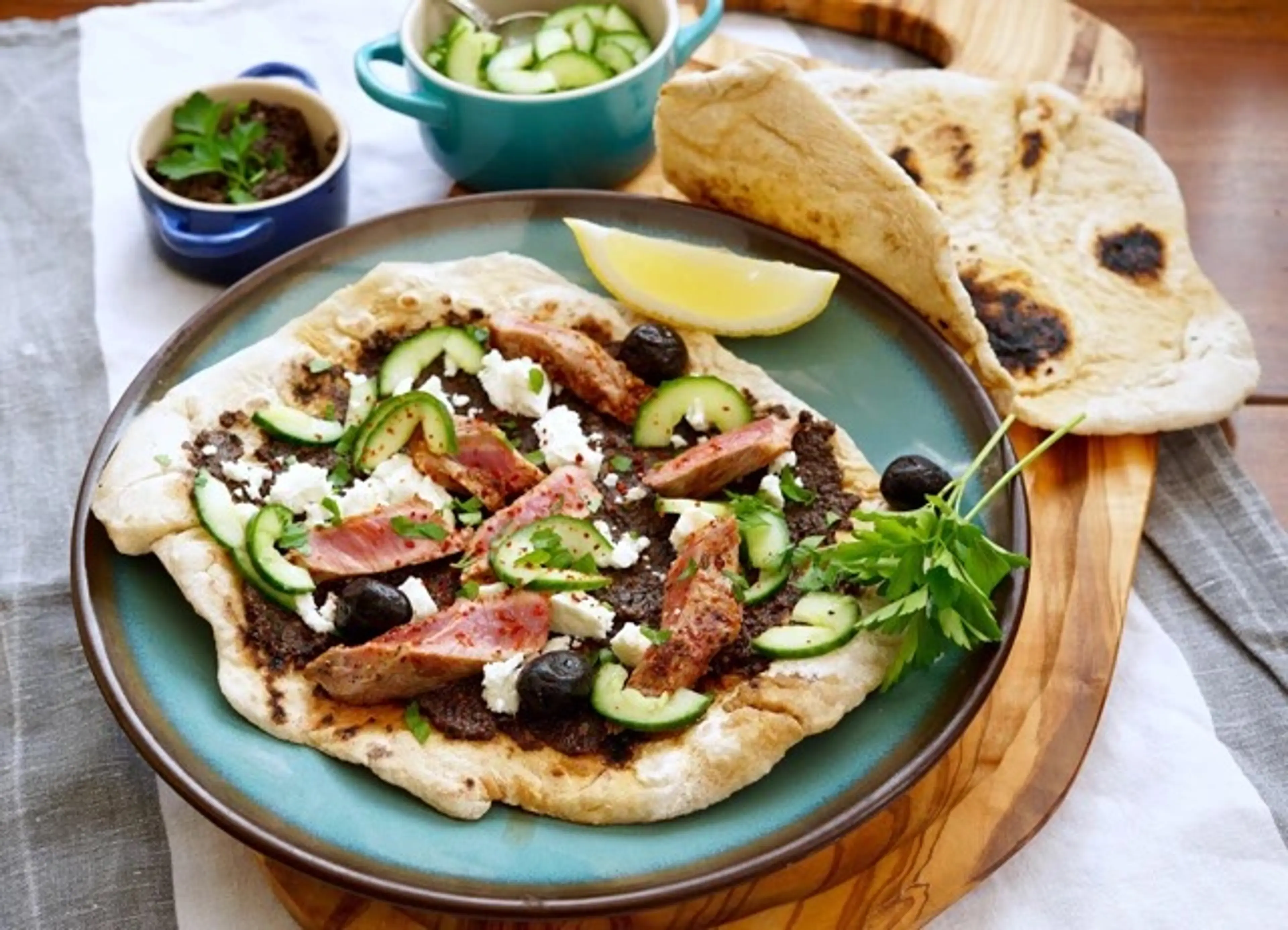 Seared Lamb Flatbreads With Filling