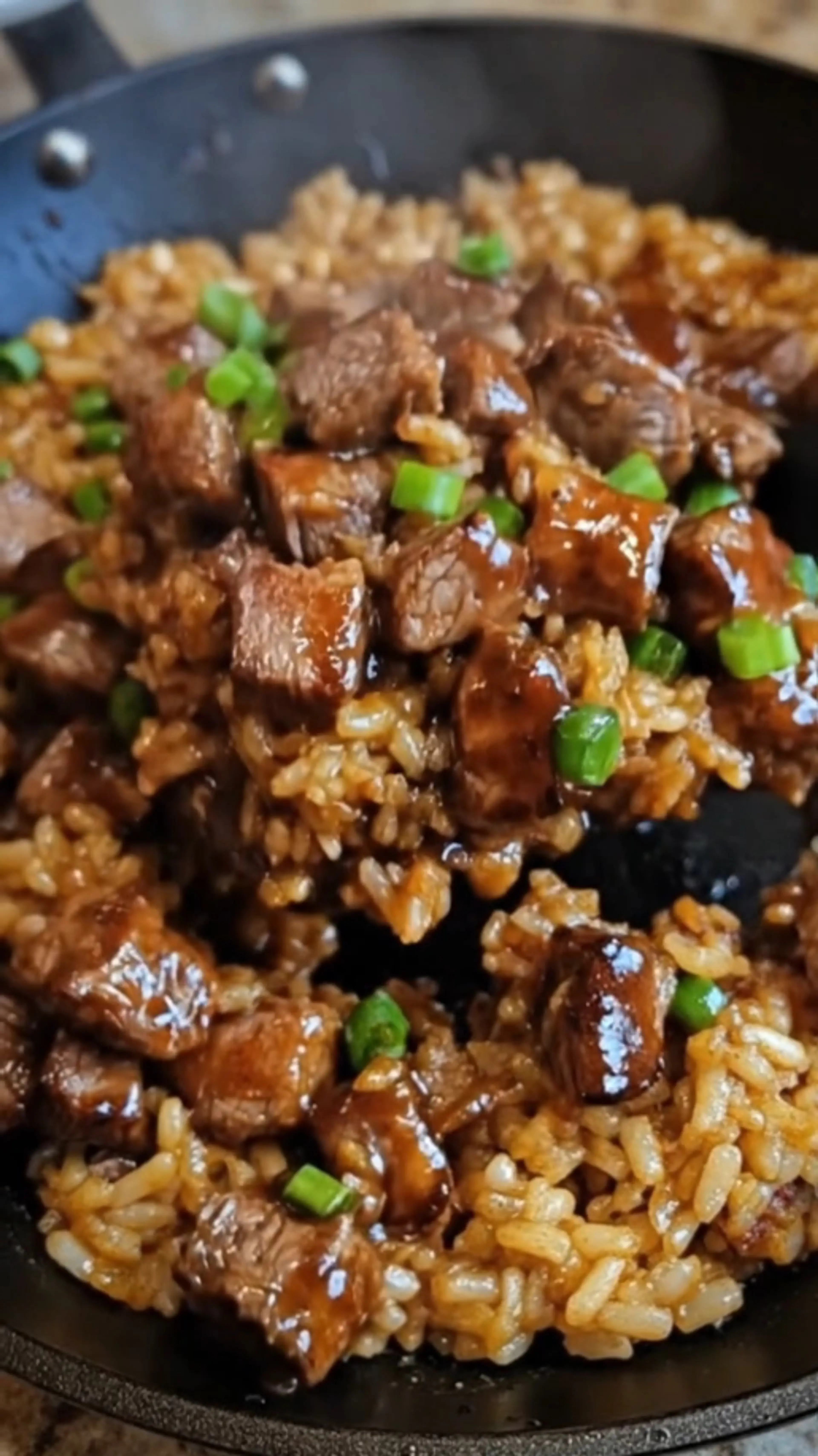 Honey Bbq Steak & Rice