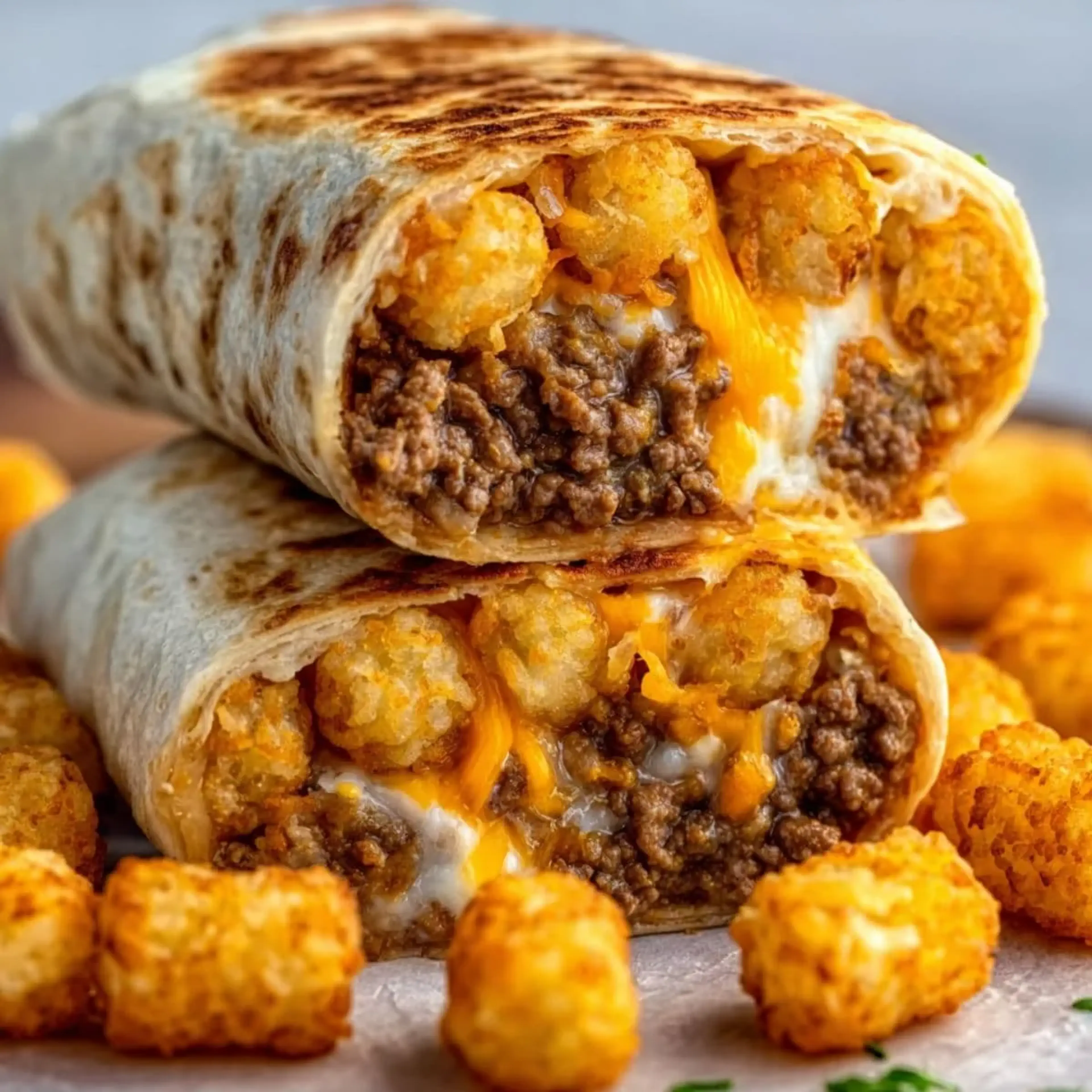 Cheesy Potato Burritos