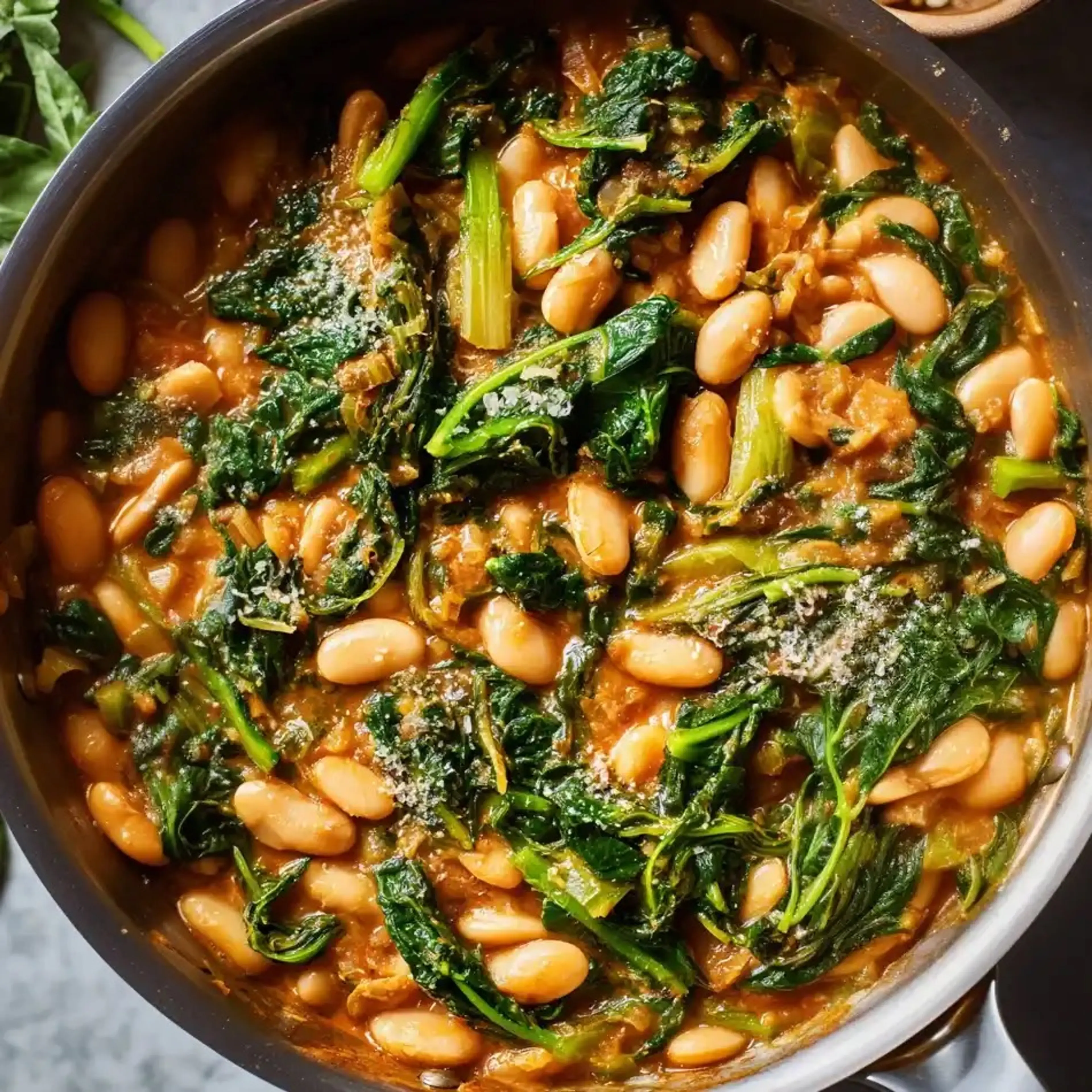 Mediterranean White Beans and Greens Recipe