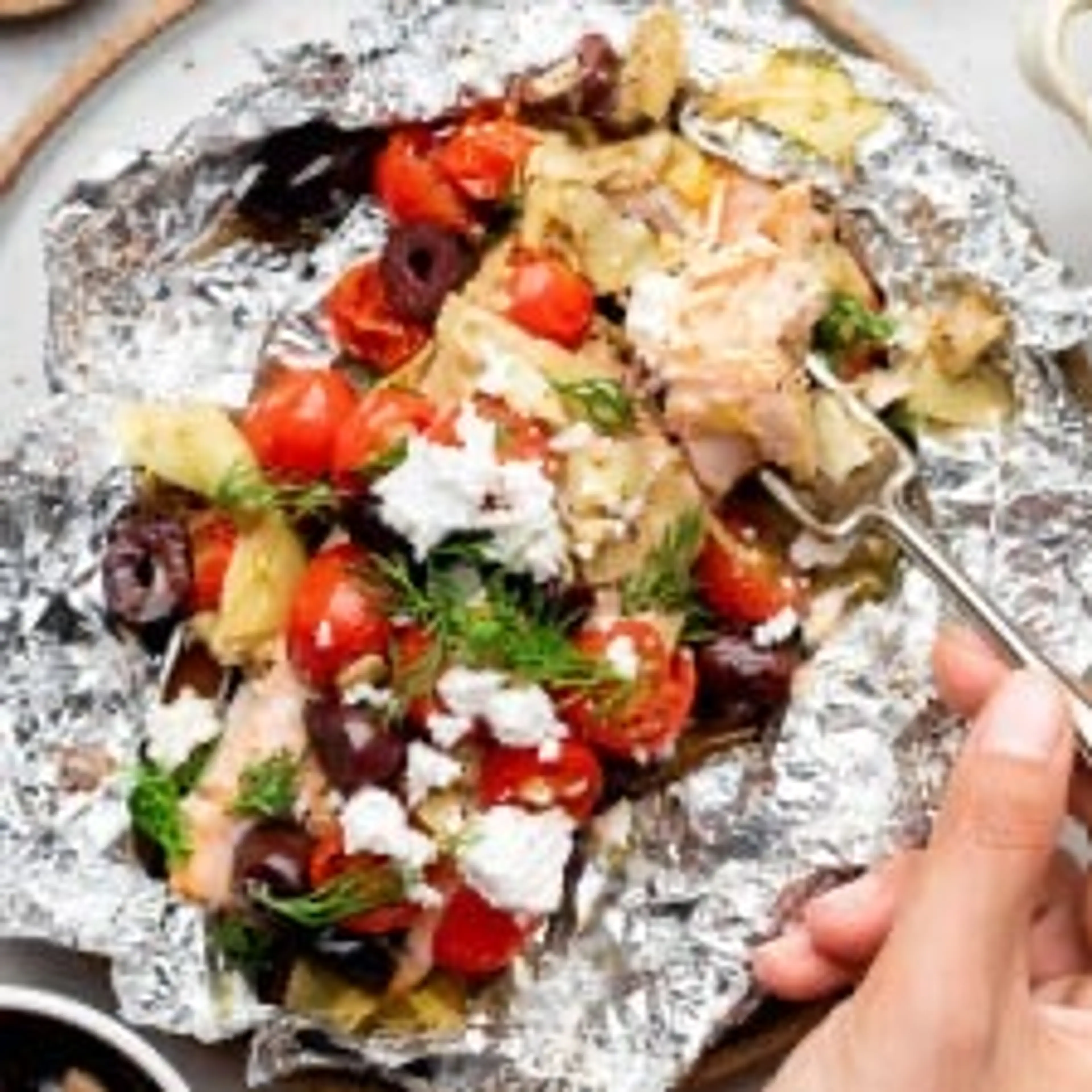 Mediterranean Salmon Foil Packs