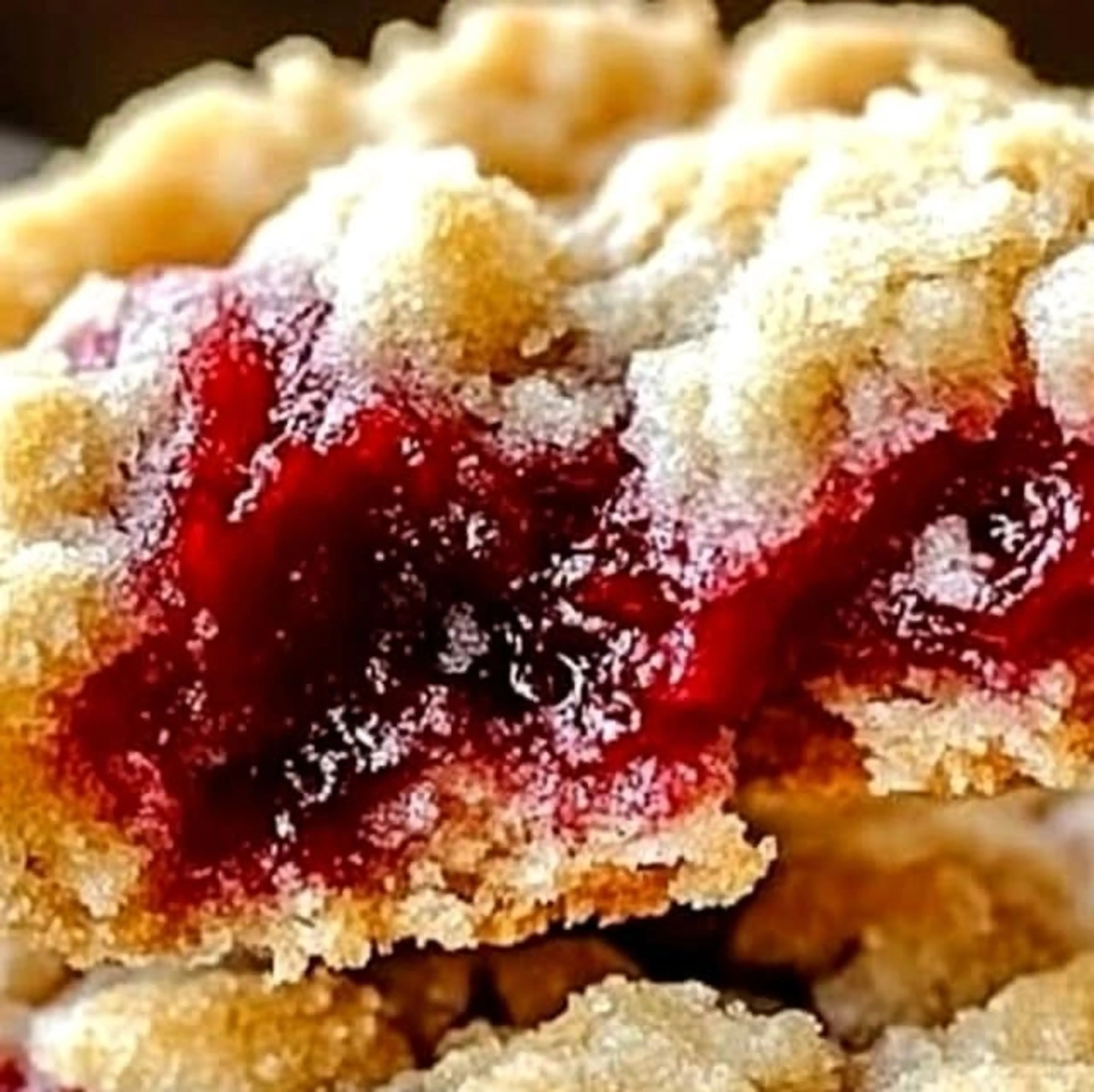 Buttery Raspberry Crumble Cookies