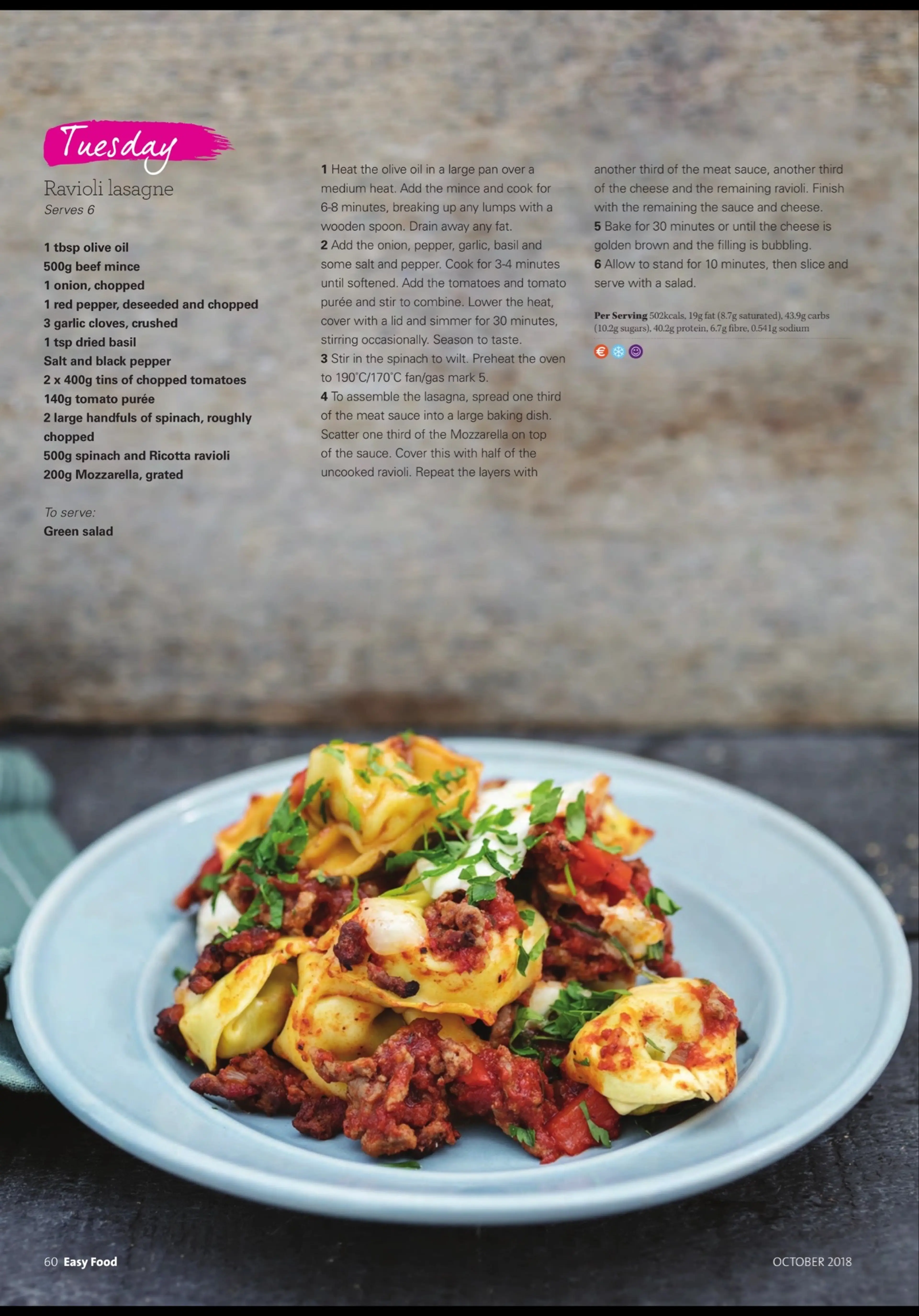 Ravioli lasagne