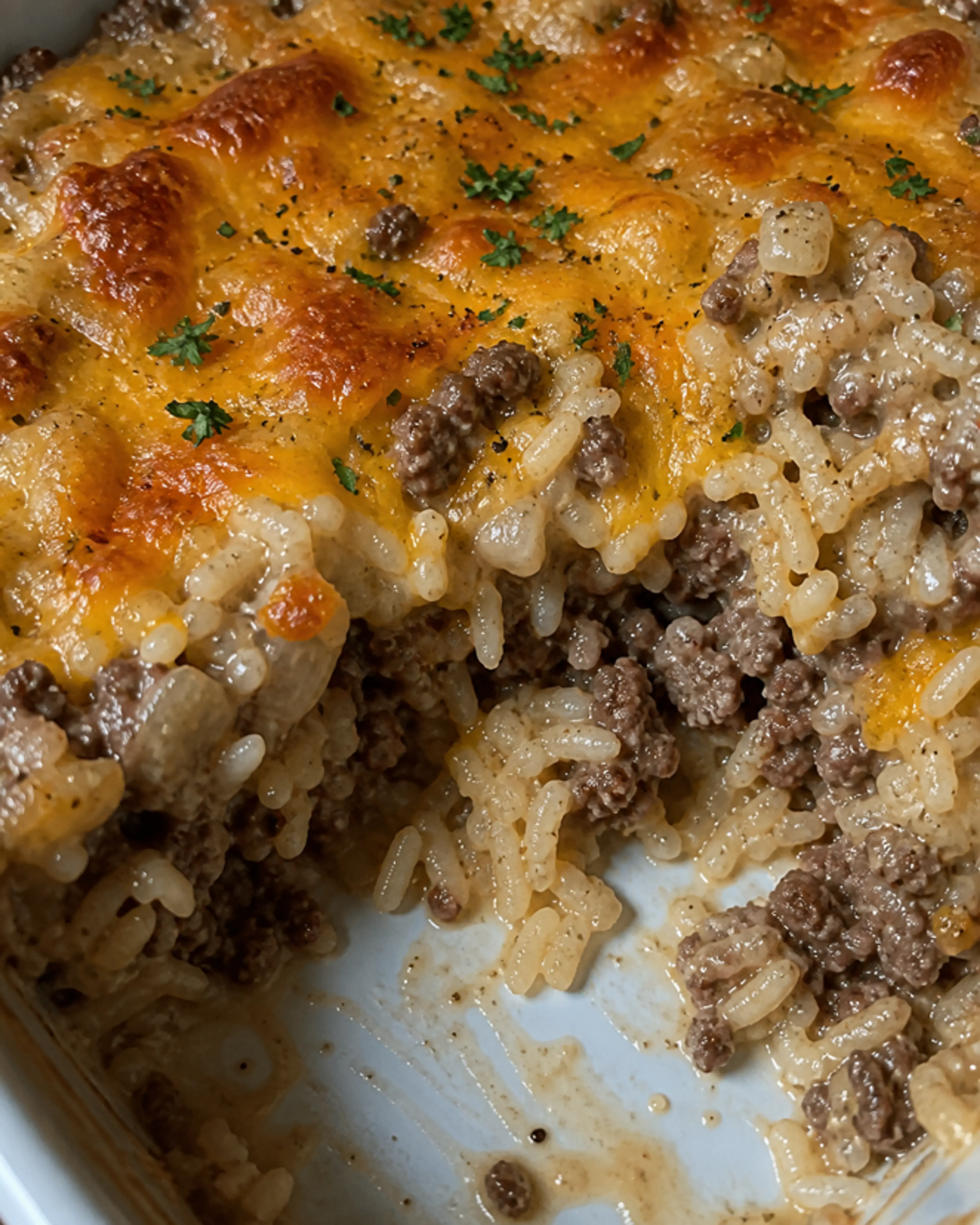 Hamburger and Rice Casserole