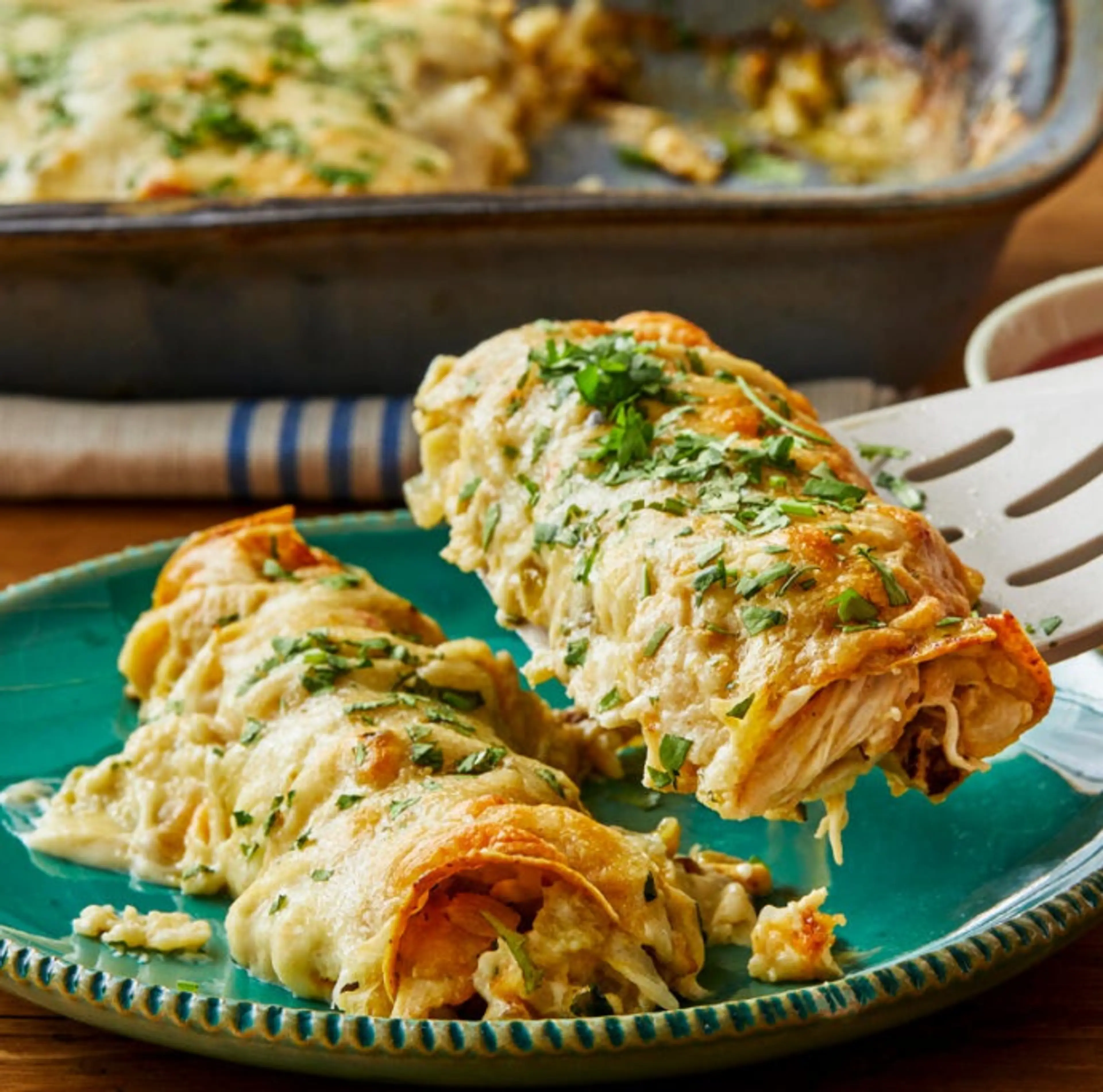 White Chicken Enchiladas
