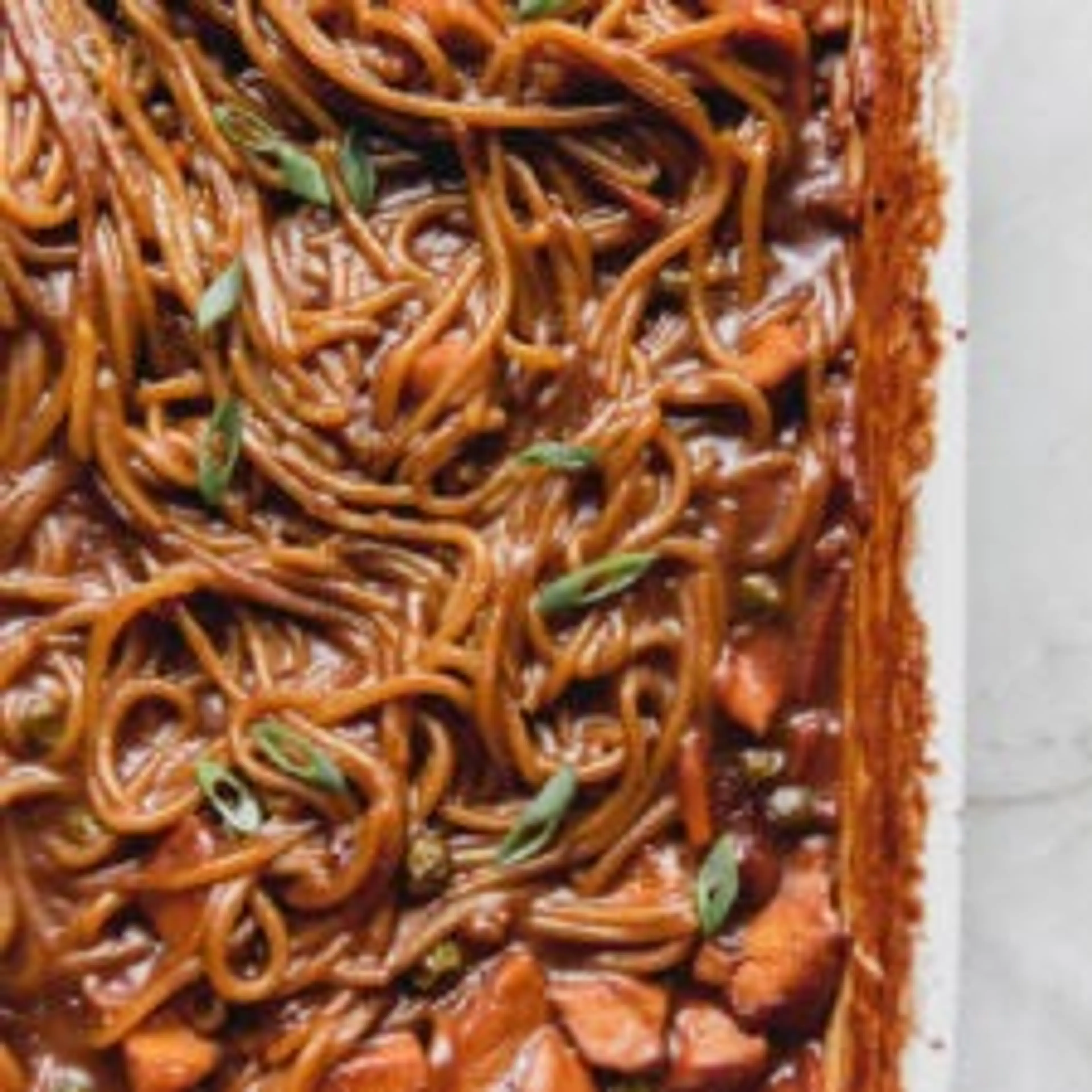 Baked Honey Garlic Chicken Noodles (Gluten Free)