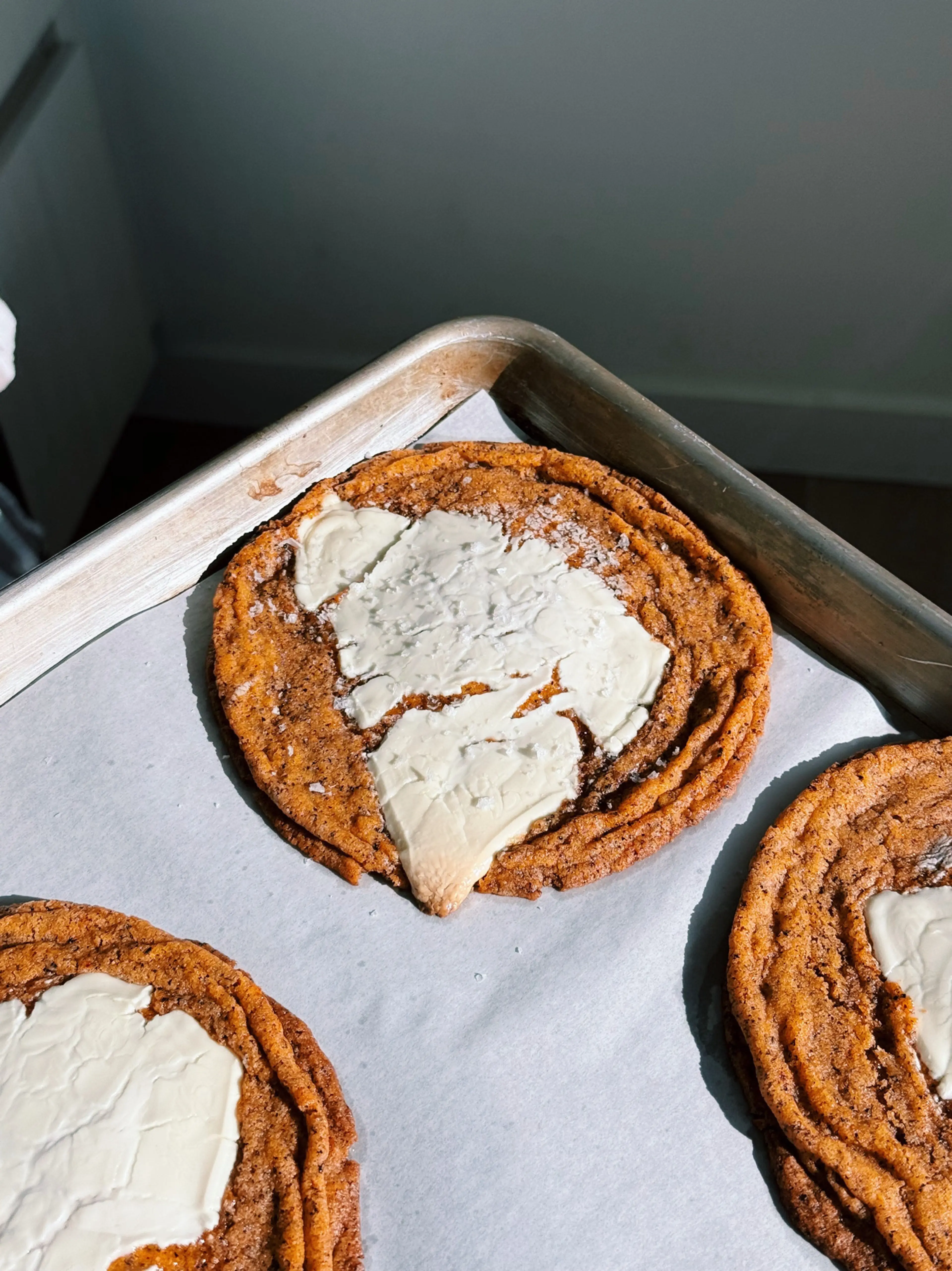 Giant Thai Tea White Chocolate Cookies