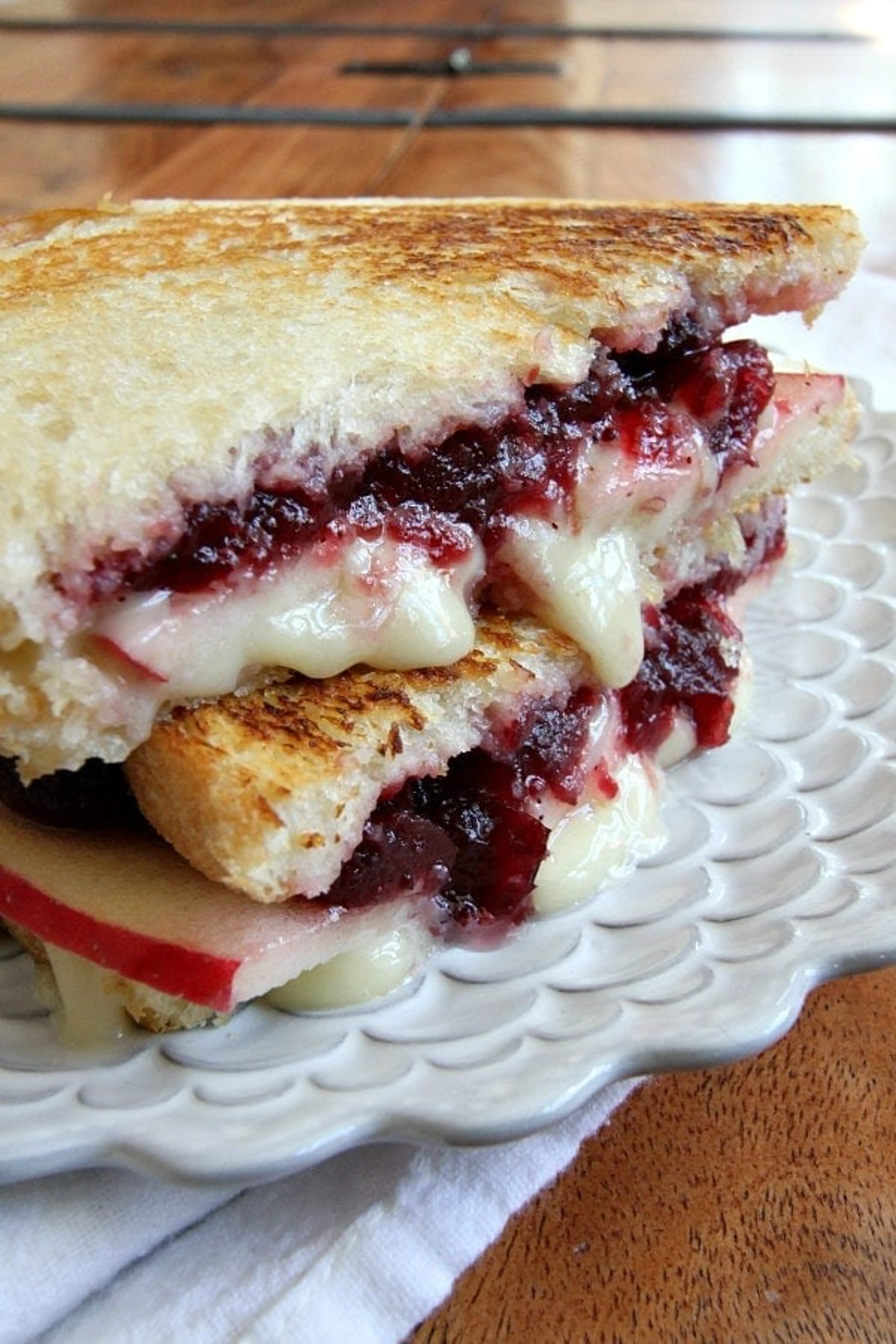 Brie, Apple & Cranberry Grilled Cheese