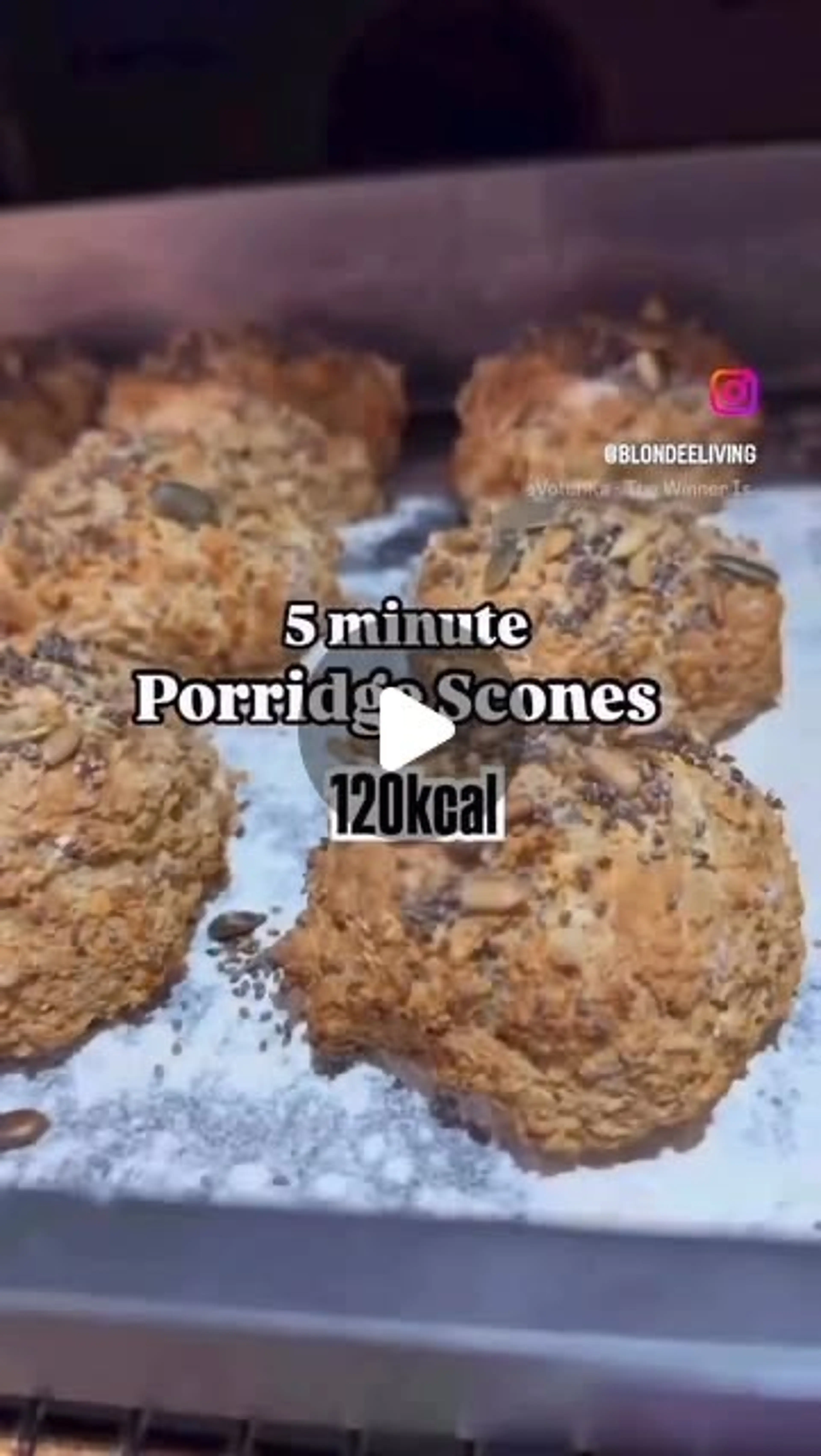 Porridge Oat Scones Only 110 Kcals