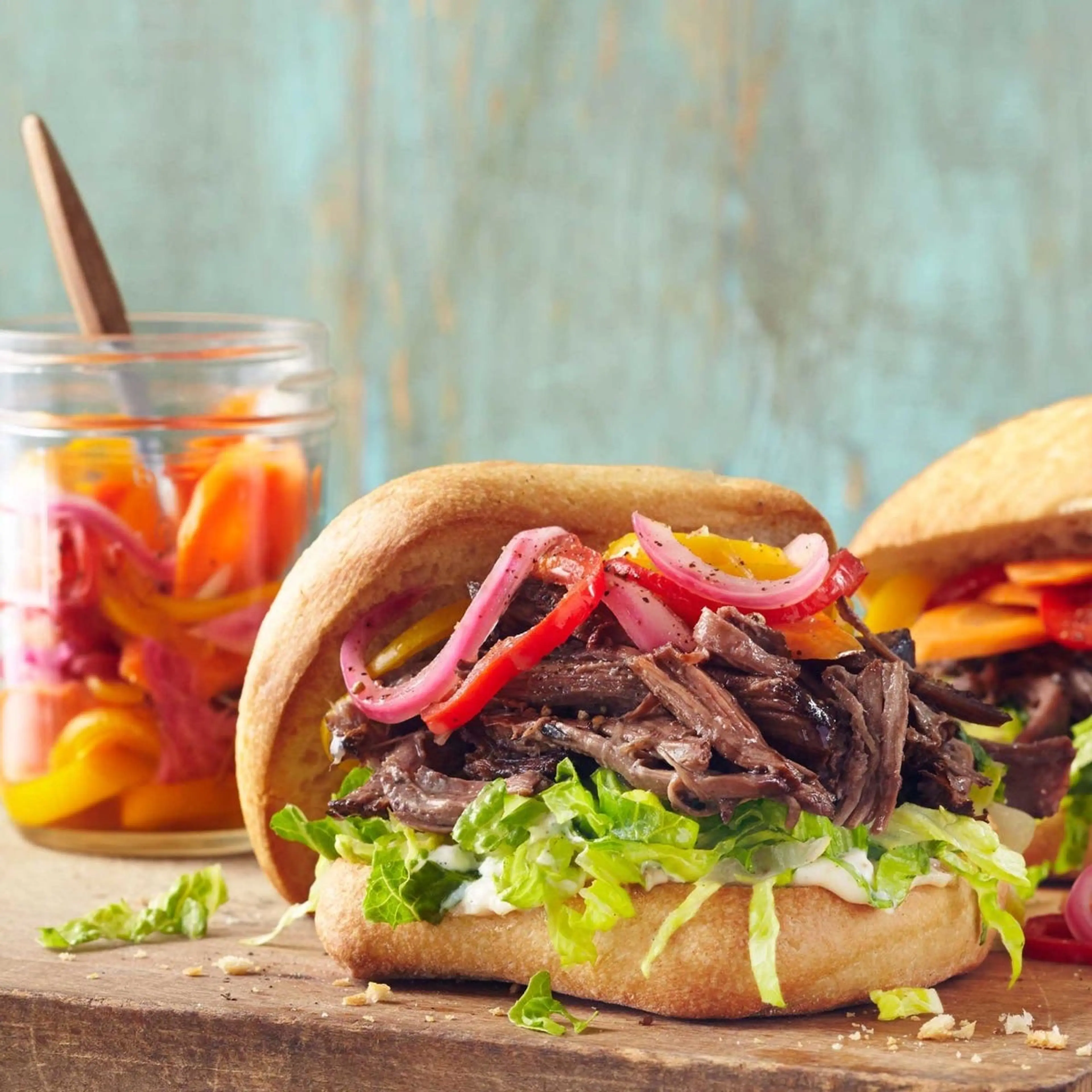 Slow-Cooker Roast Beef Sandwiches