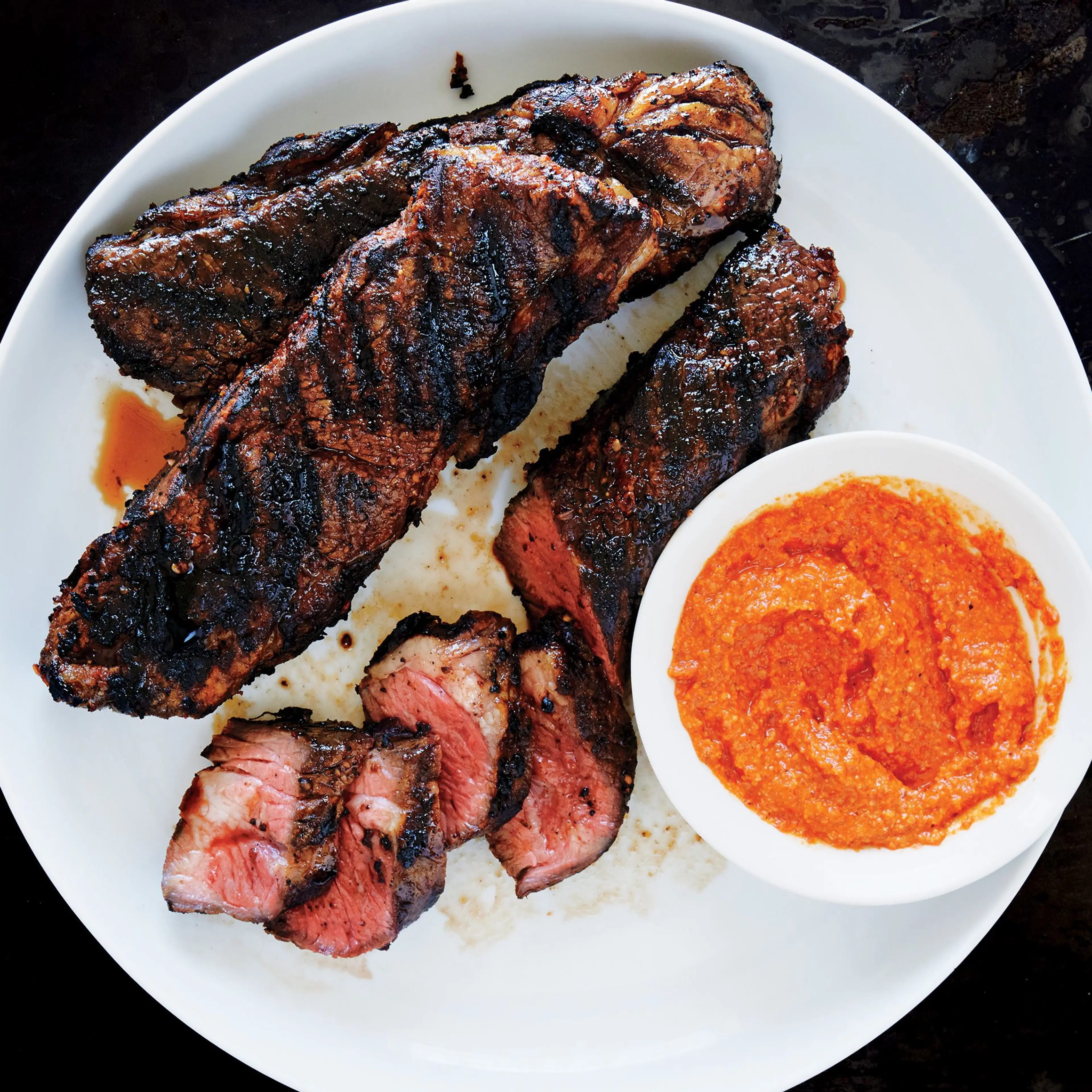 Grilled Short Ribs with Sesame-Chipotle Mole