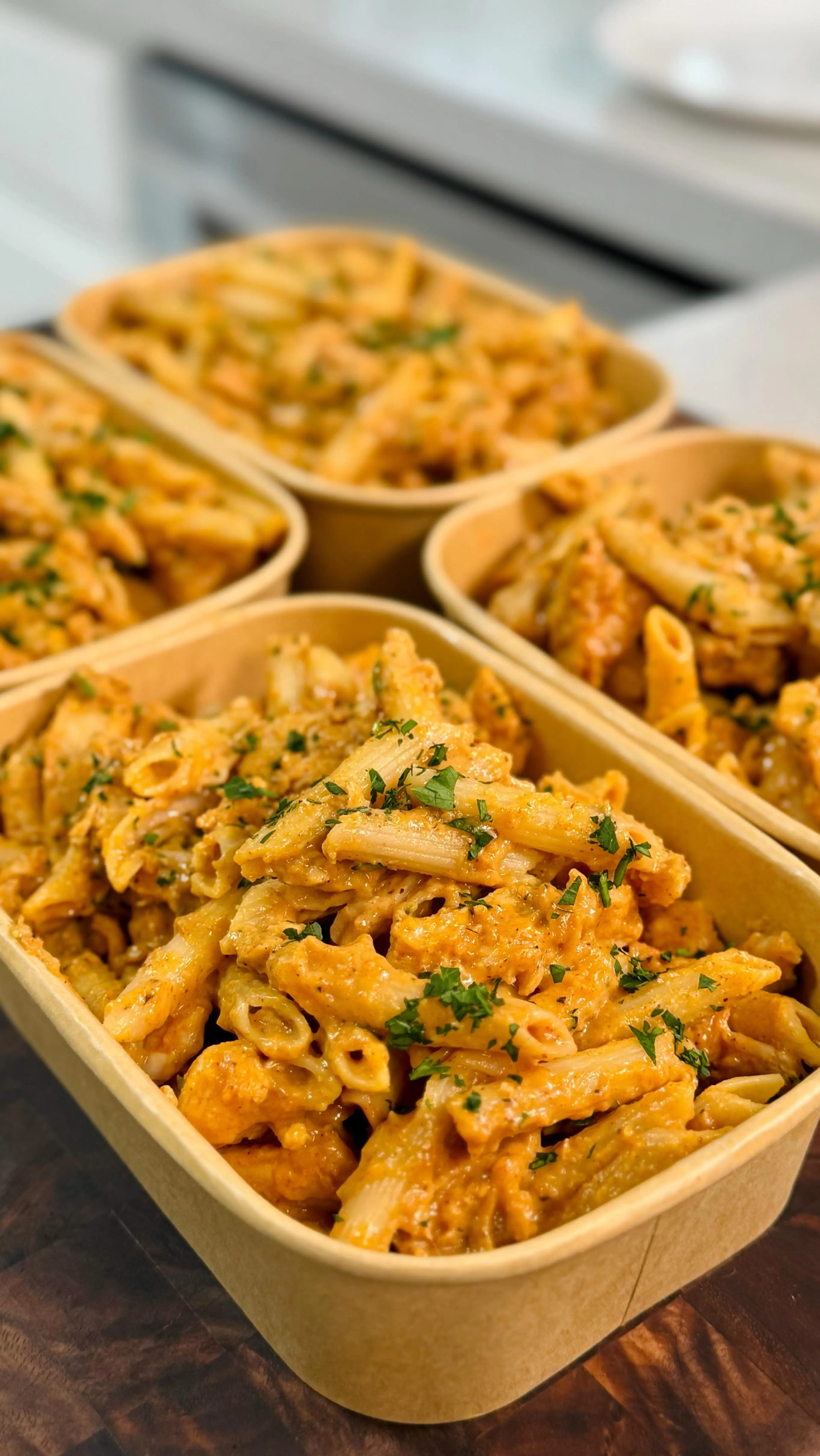 High-protein Cajun Chicken Alfredo (meal Prep