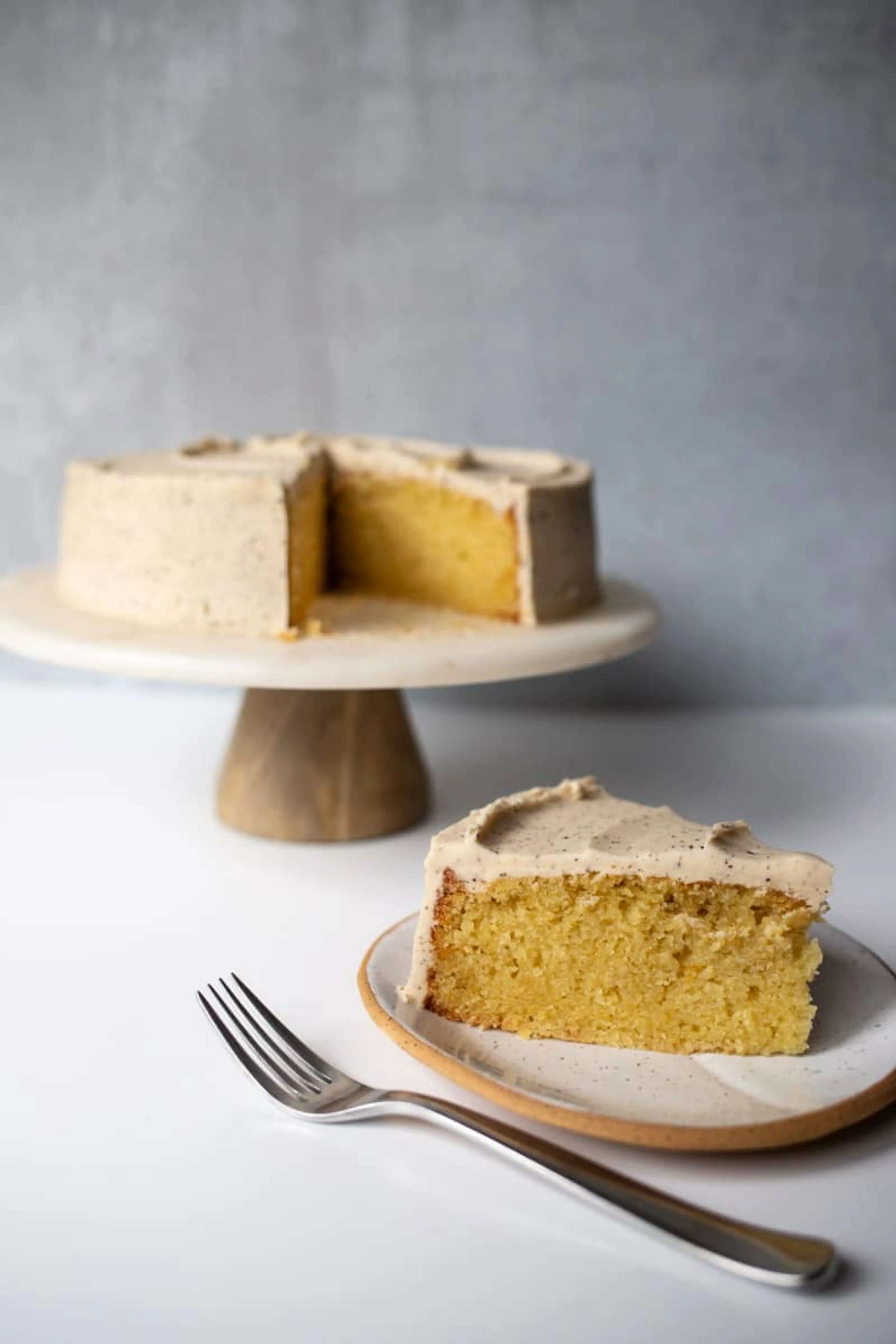 Olive Oil Cake with Brown Butter Frosting
