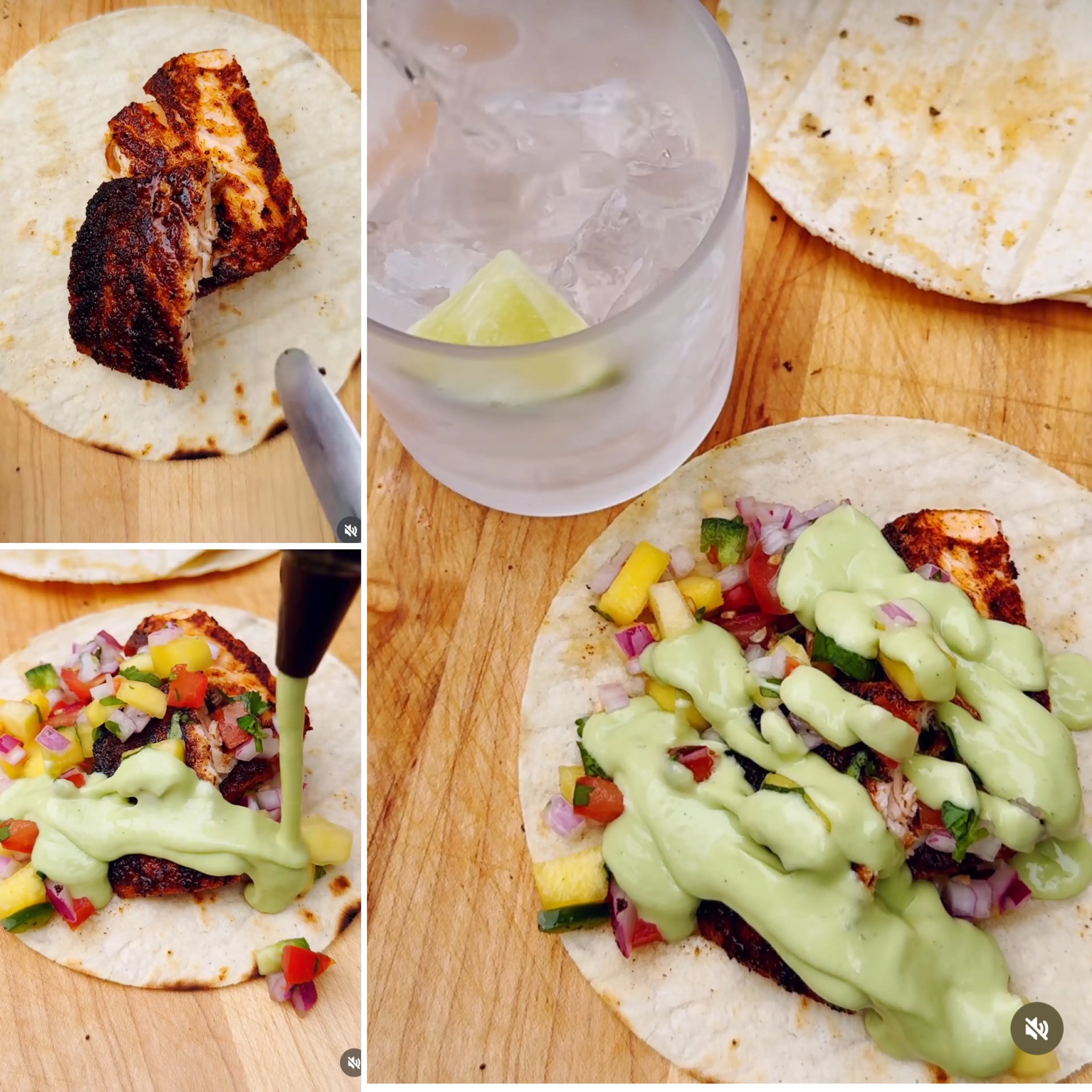 Blackened Salmon Tacos