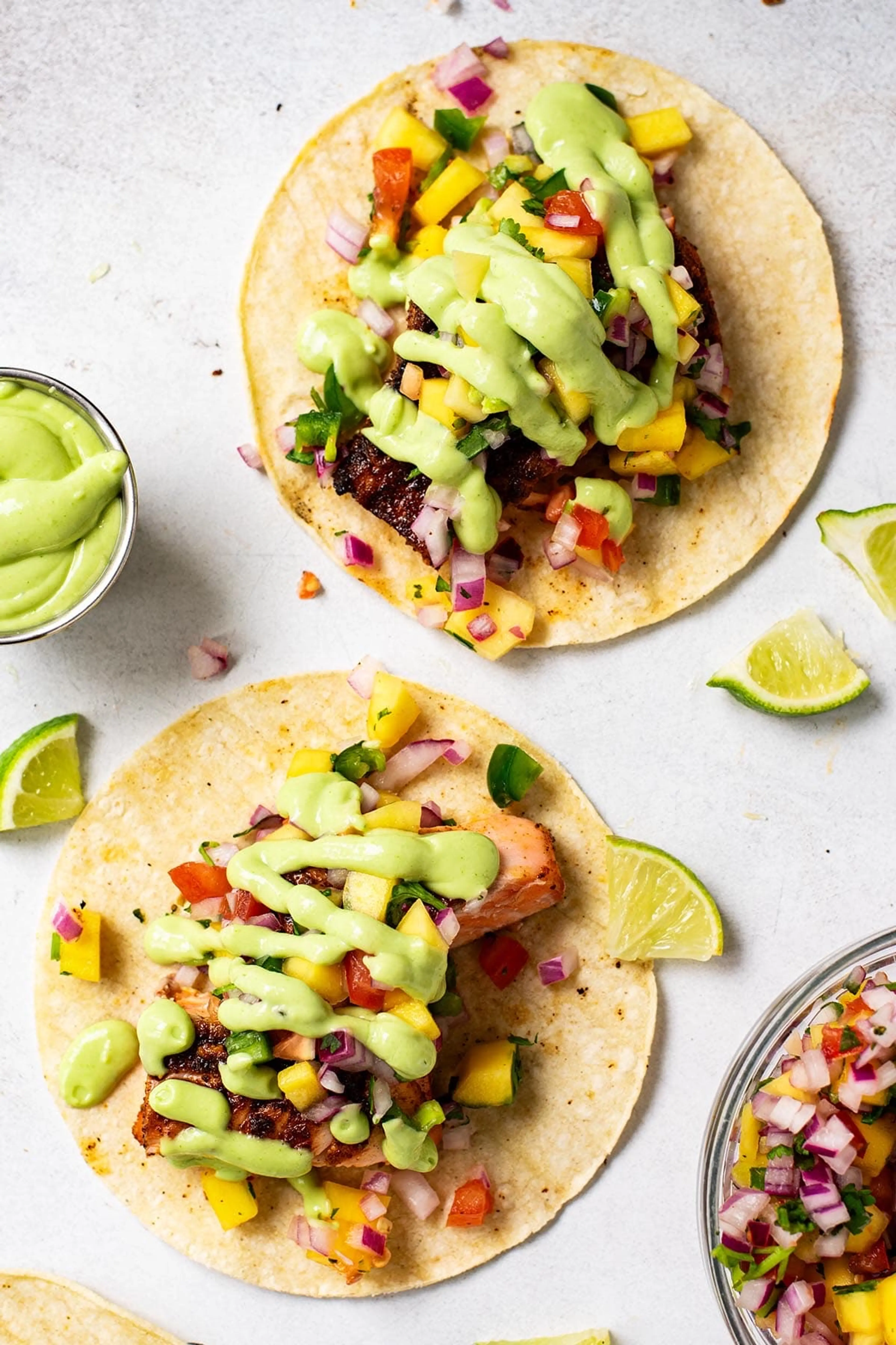 Blackened Salmon Tacos