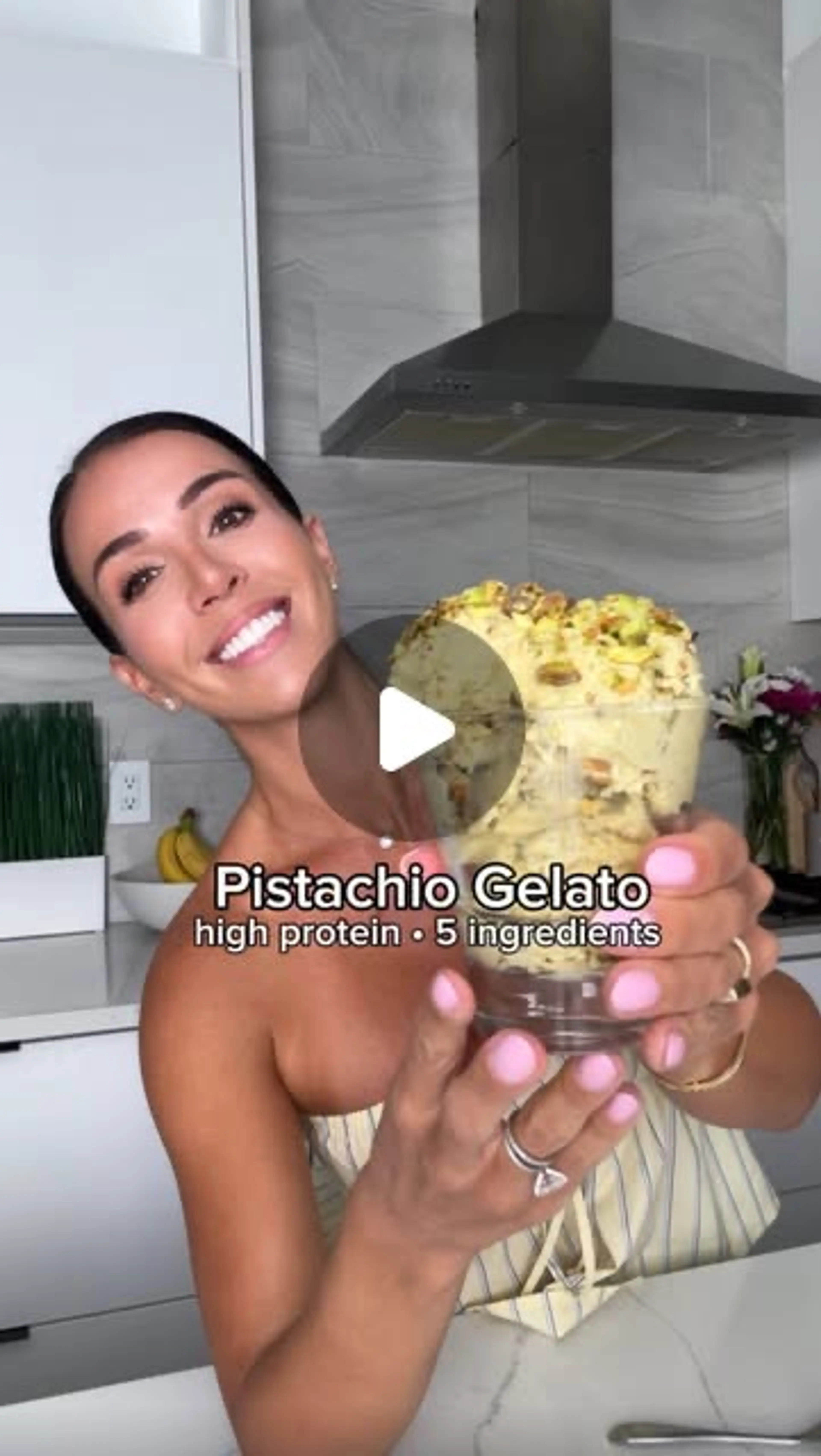 High Protein Pistachio Gelato