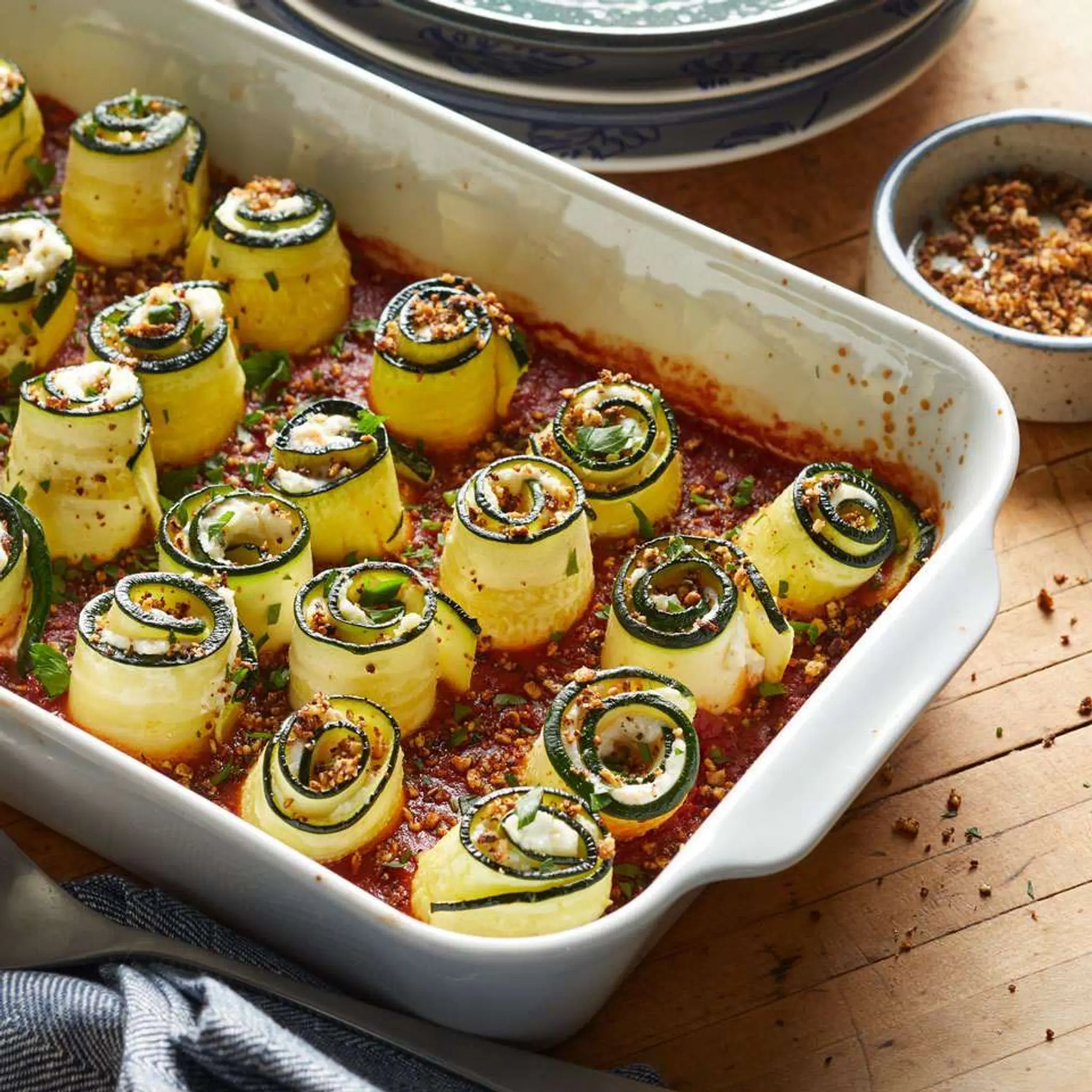 Zucchini Lasagna Rolls