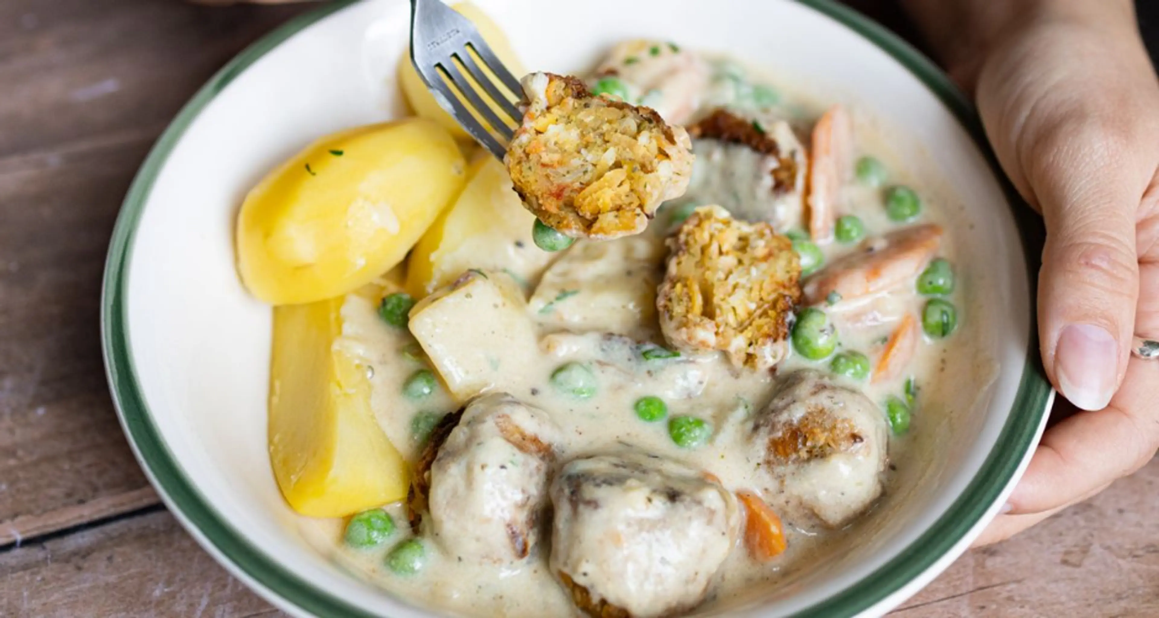 Veganer Wikingertopf mit Hackbällchen & Kartoffeln