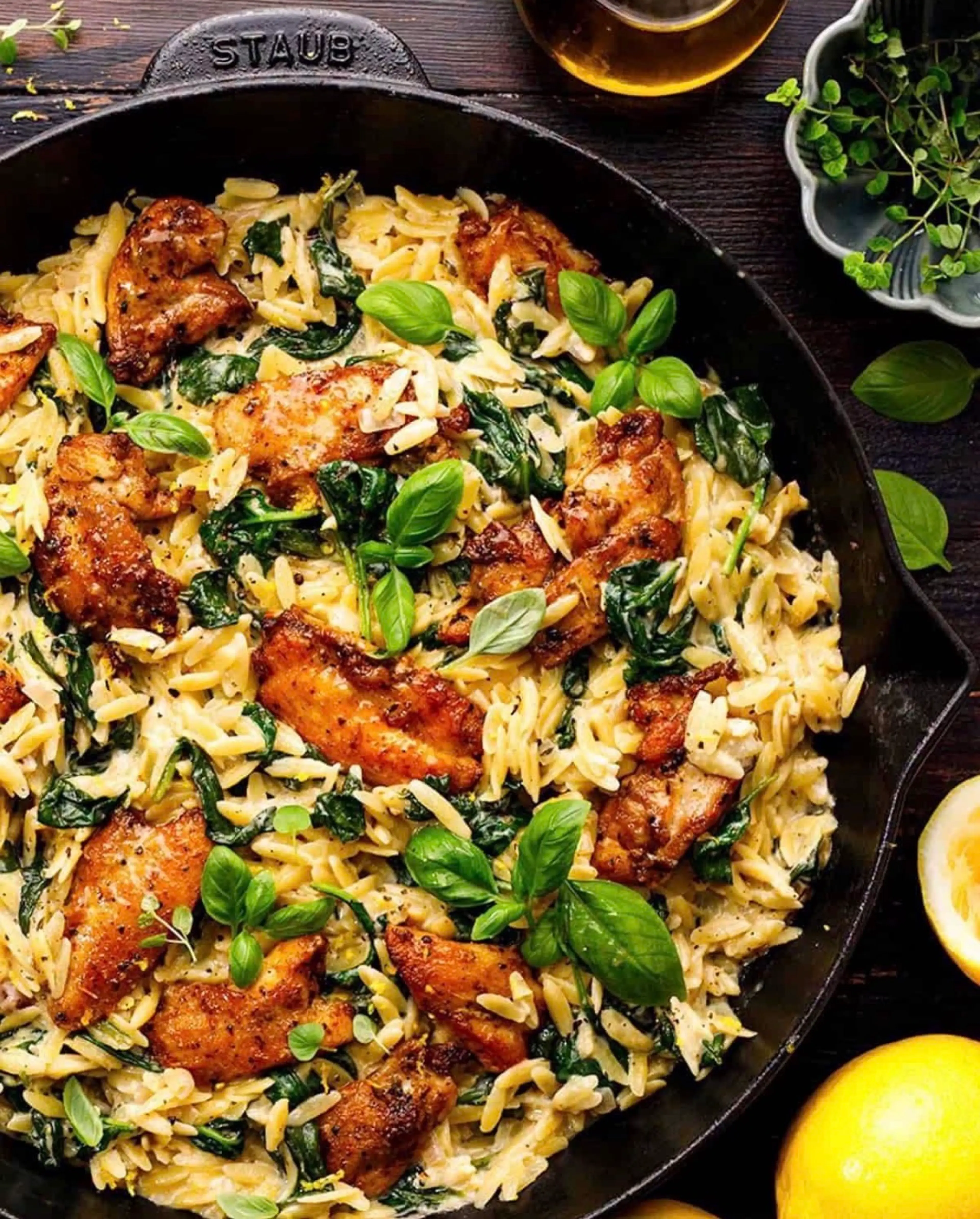 Creamy Lemon Chicken Orzo