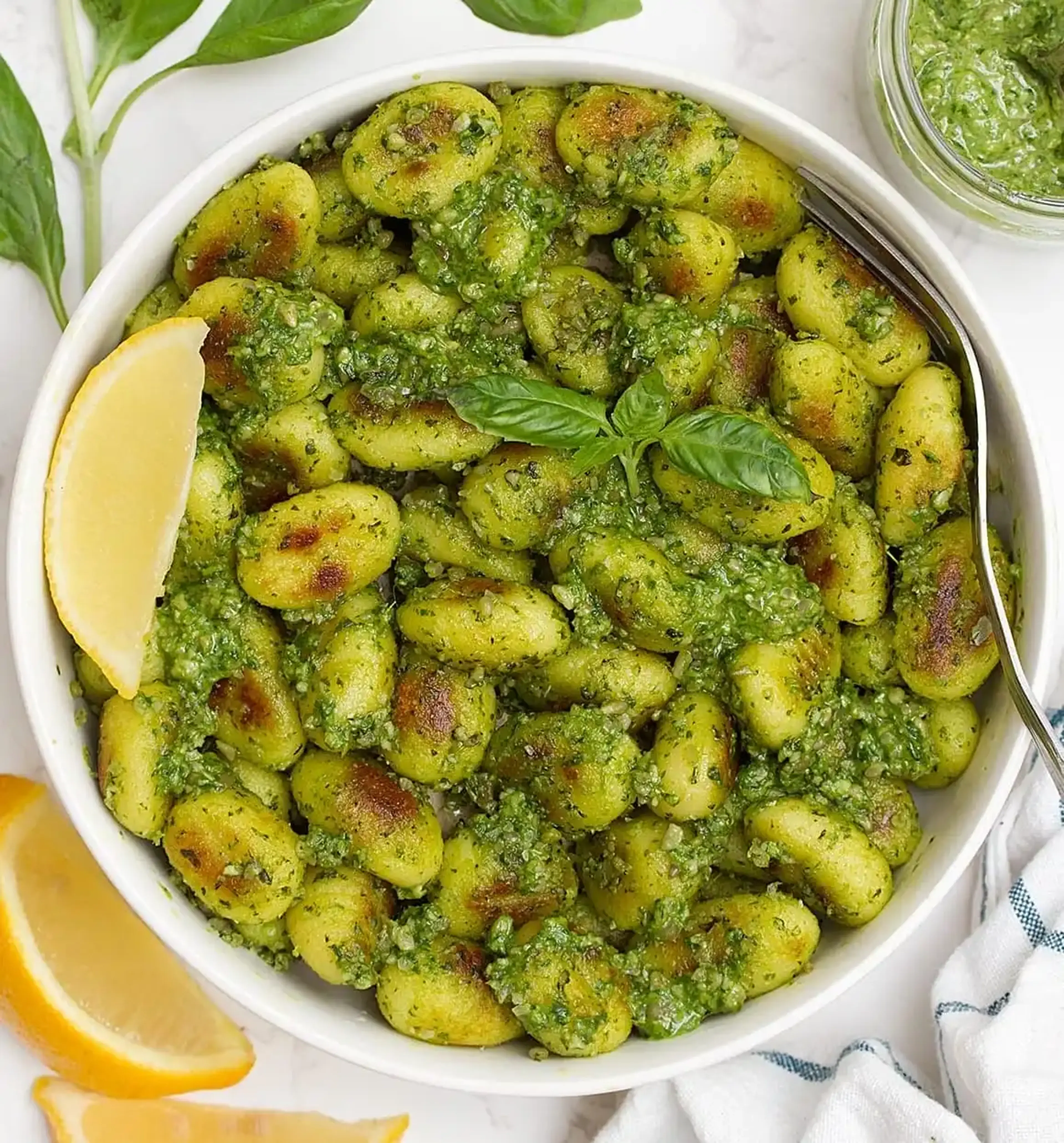 Pan-Fried Pesto Gnocchi