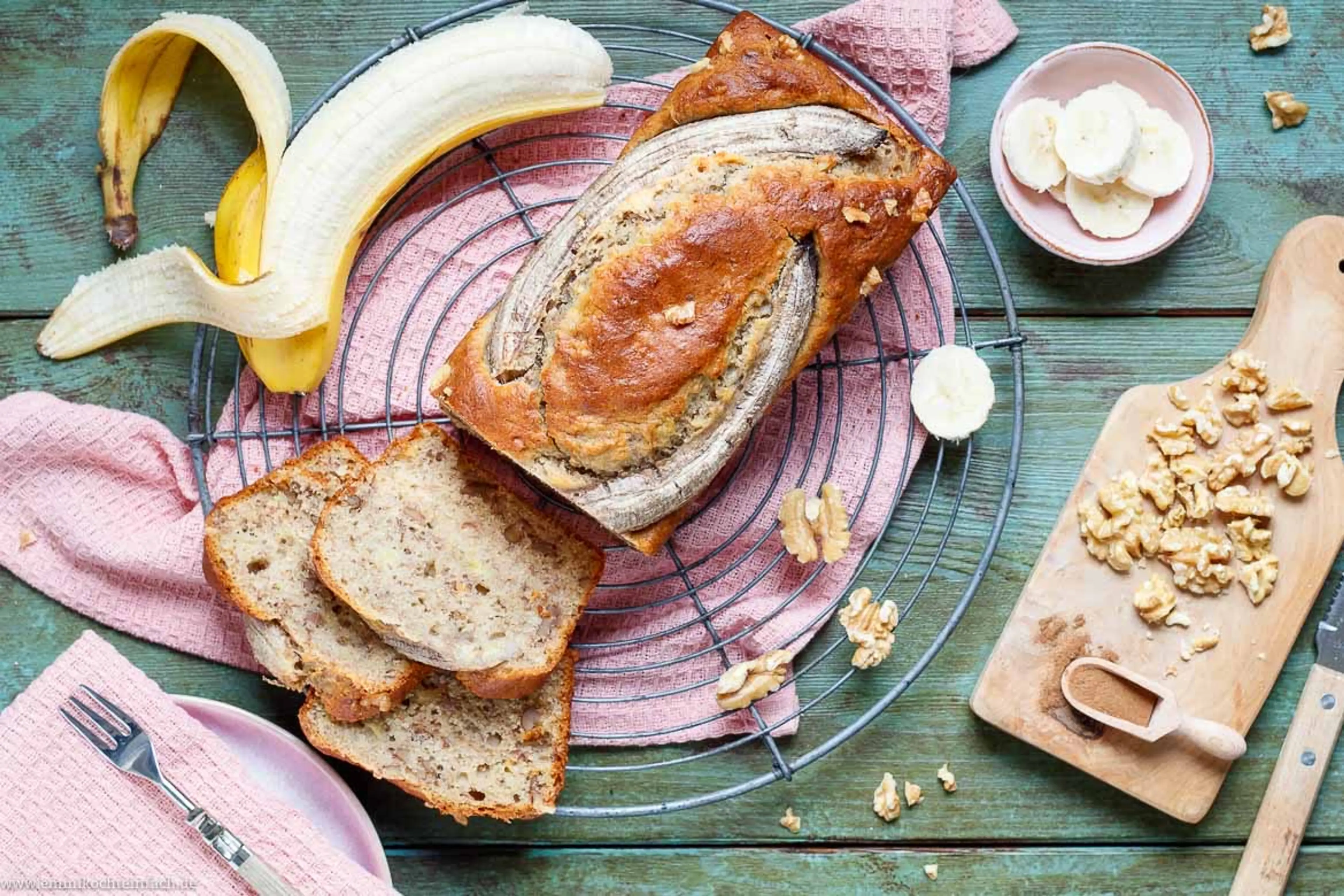 Saftiges Bananenbrot ganz einfach