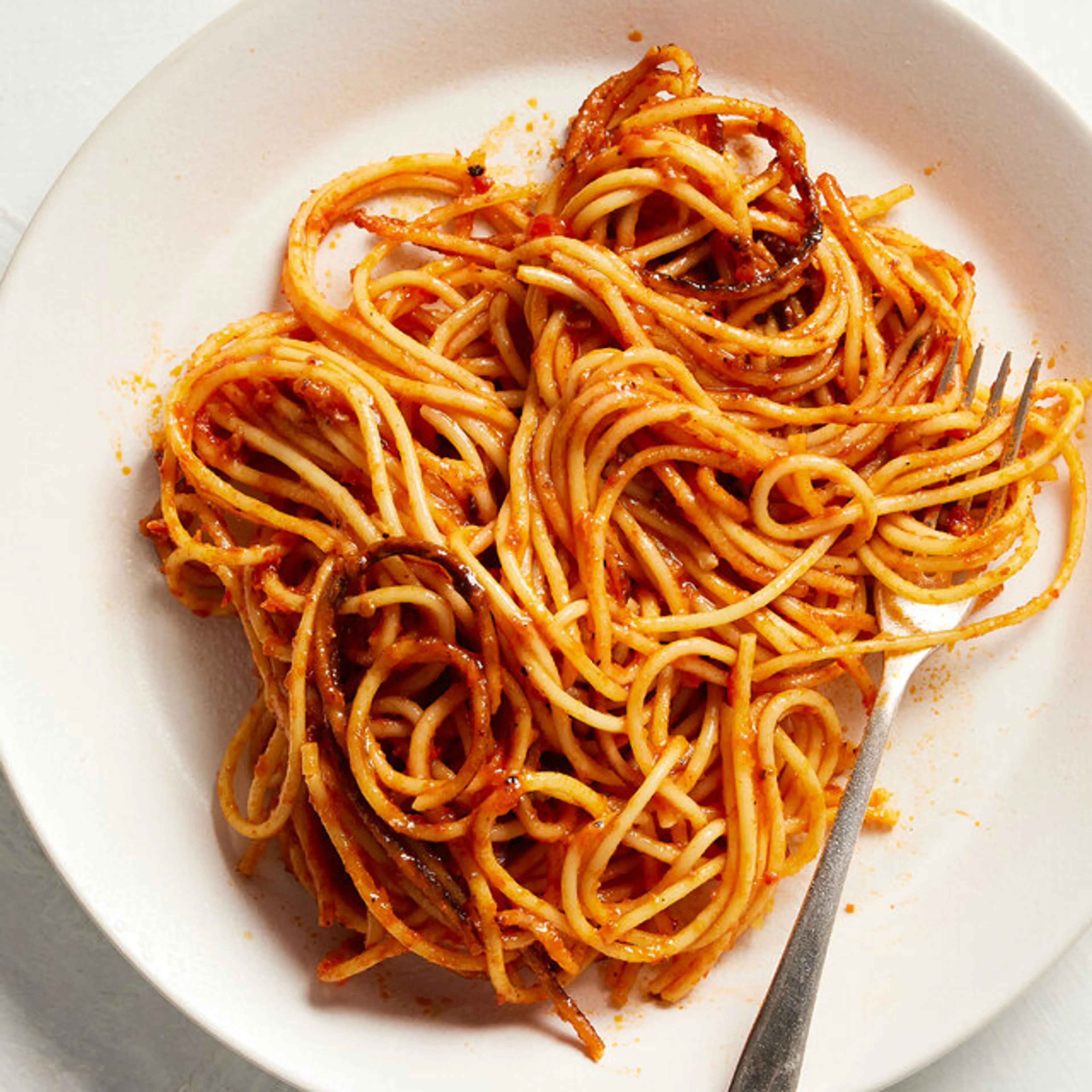 Spaghetti all'Assassina (Spicy Singed Tomato Pasta)