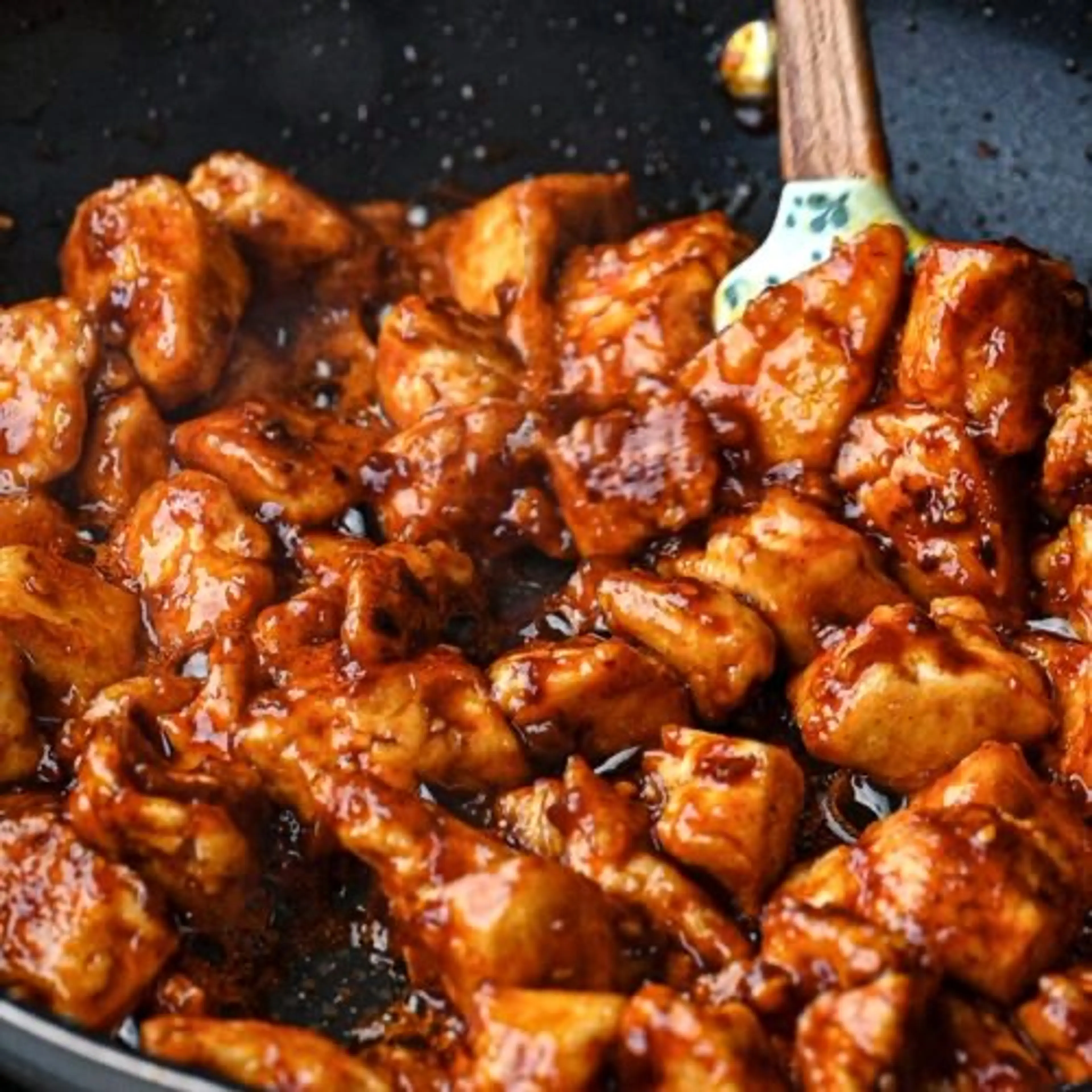Sticky Curry Miso Gochujang Tofu