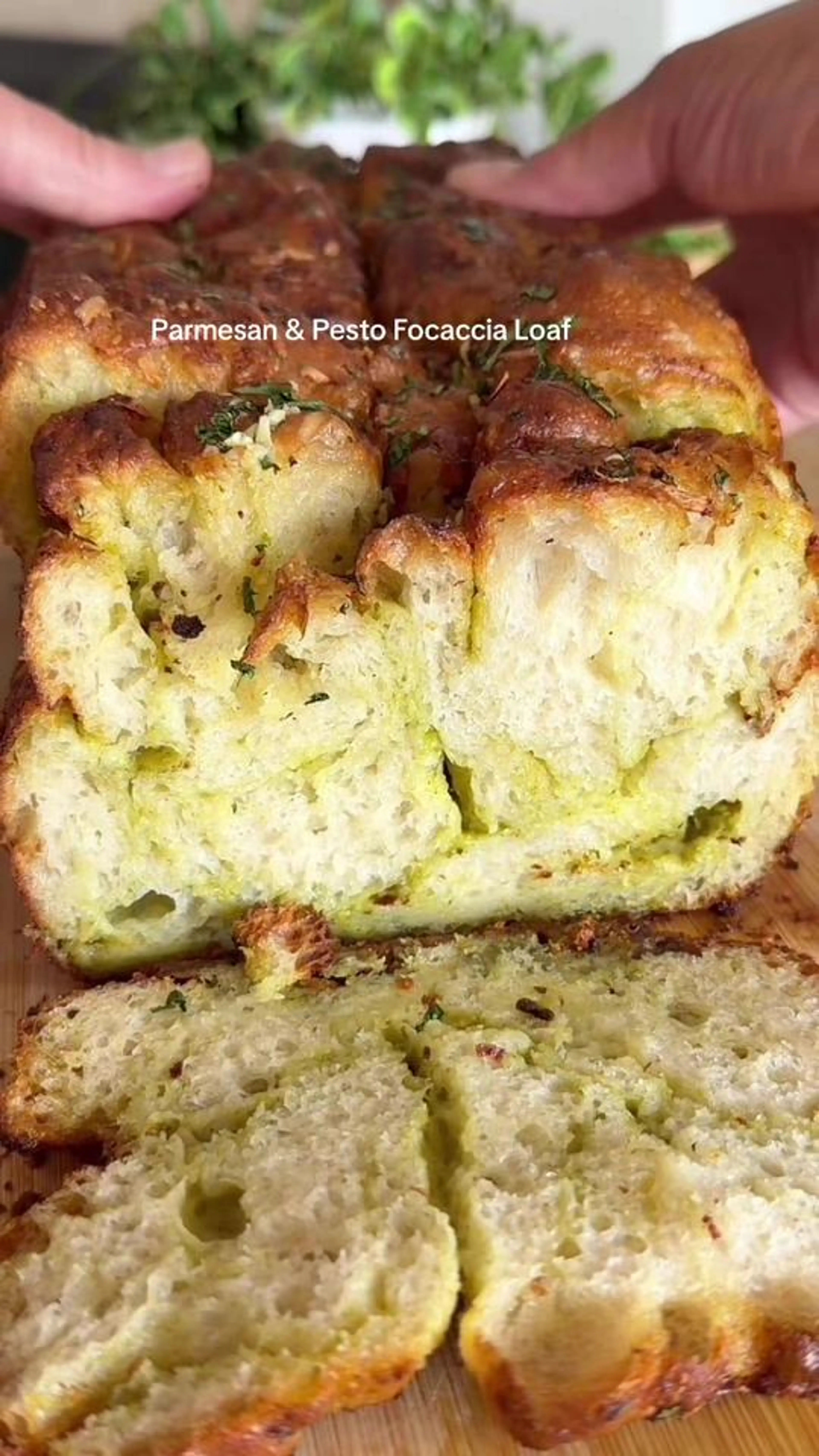 Parmesan & Pesto Focaccia Loaf