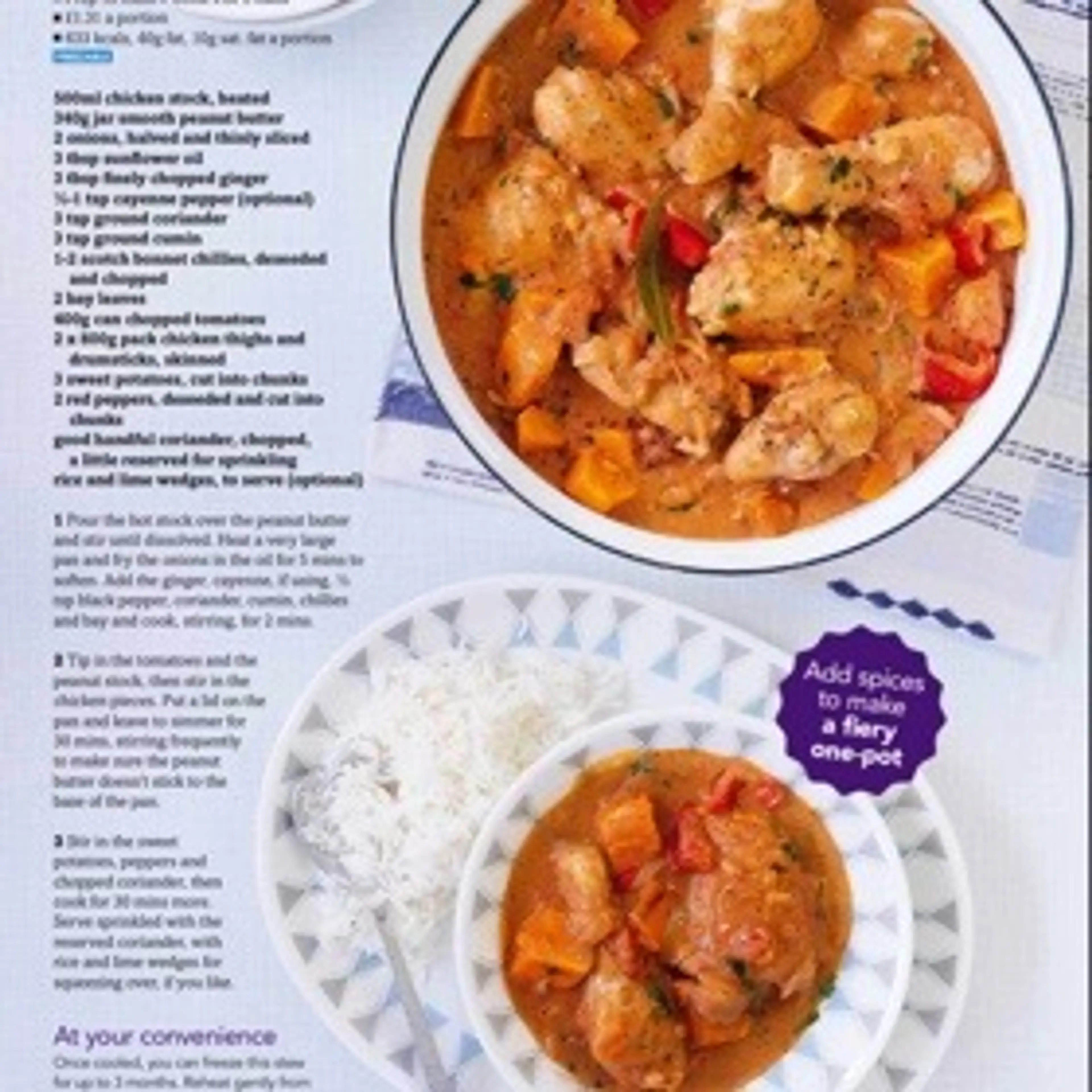 Spicy African chicken stew
