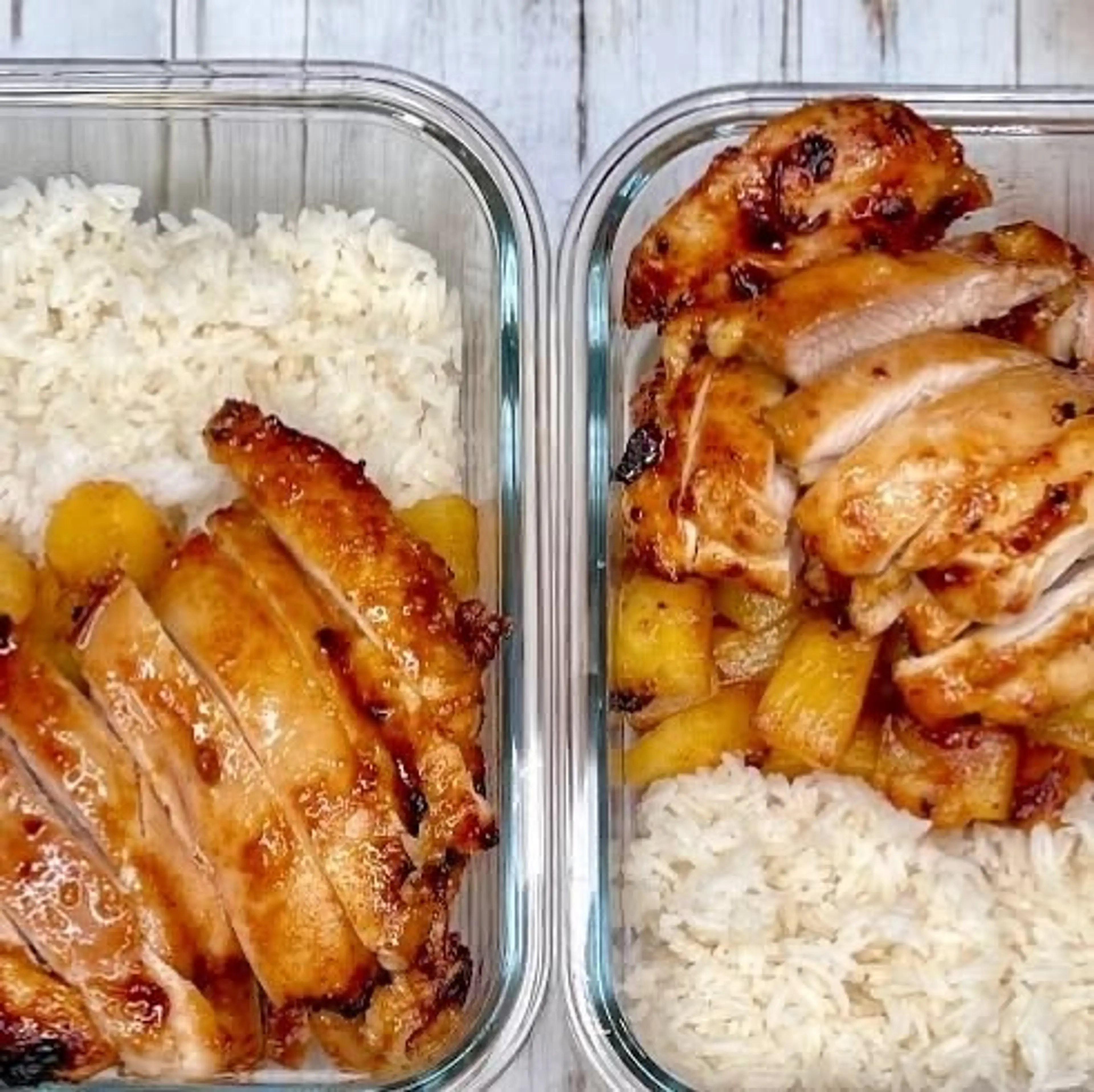 Air Fryer Honey Dijon Pineapple Chicken Thighs