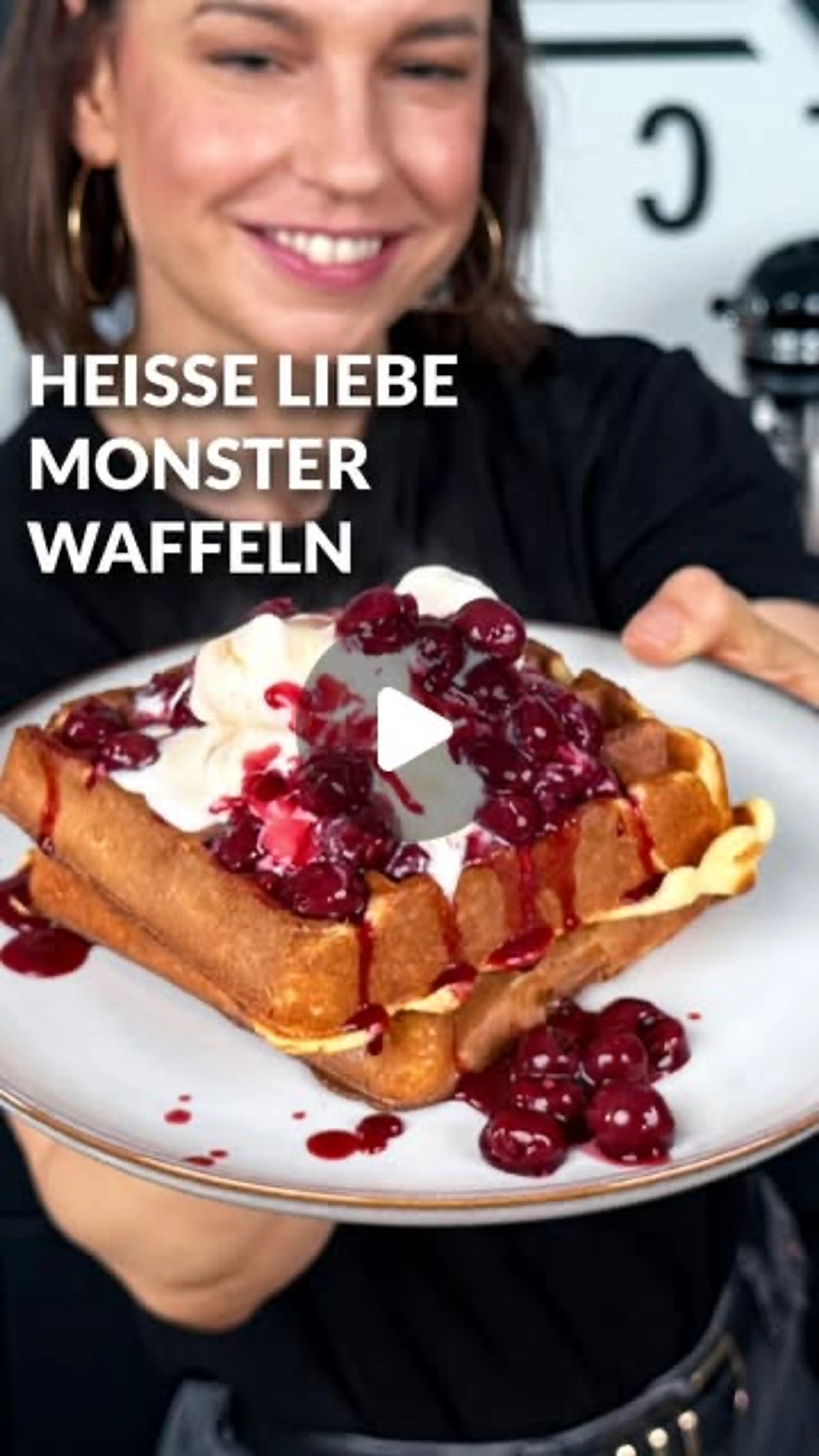 Heiße Liebe Monster Waffeln - High Protein Und Kalorienarm