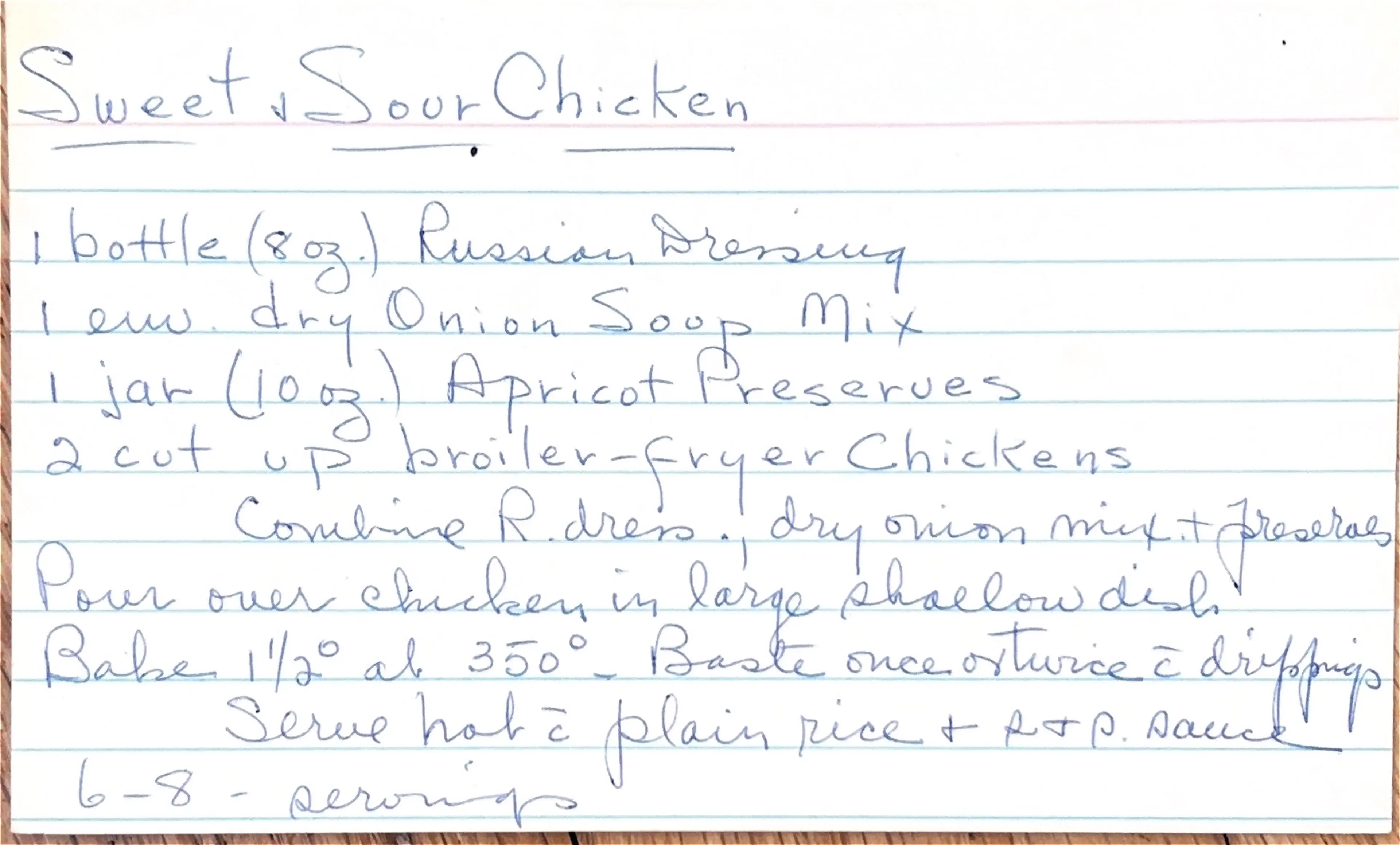 Sweet And Sour Chicken