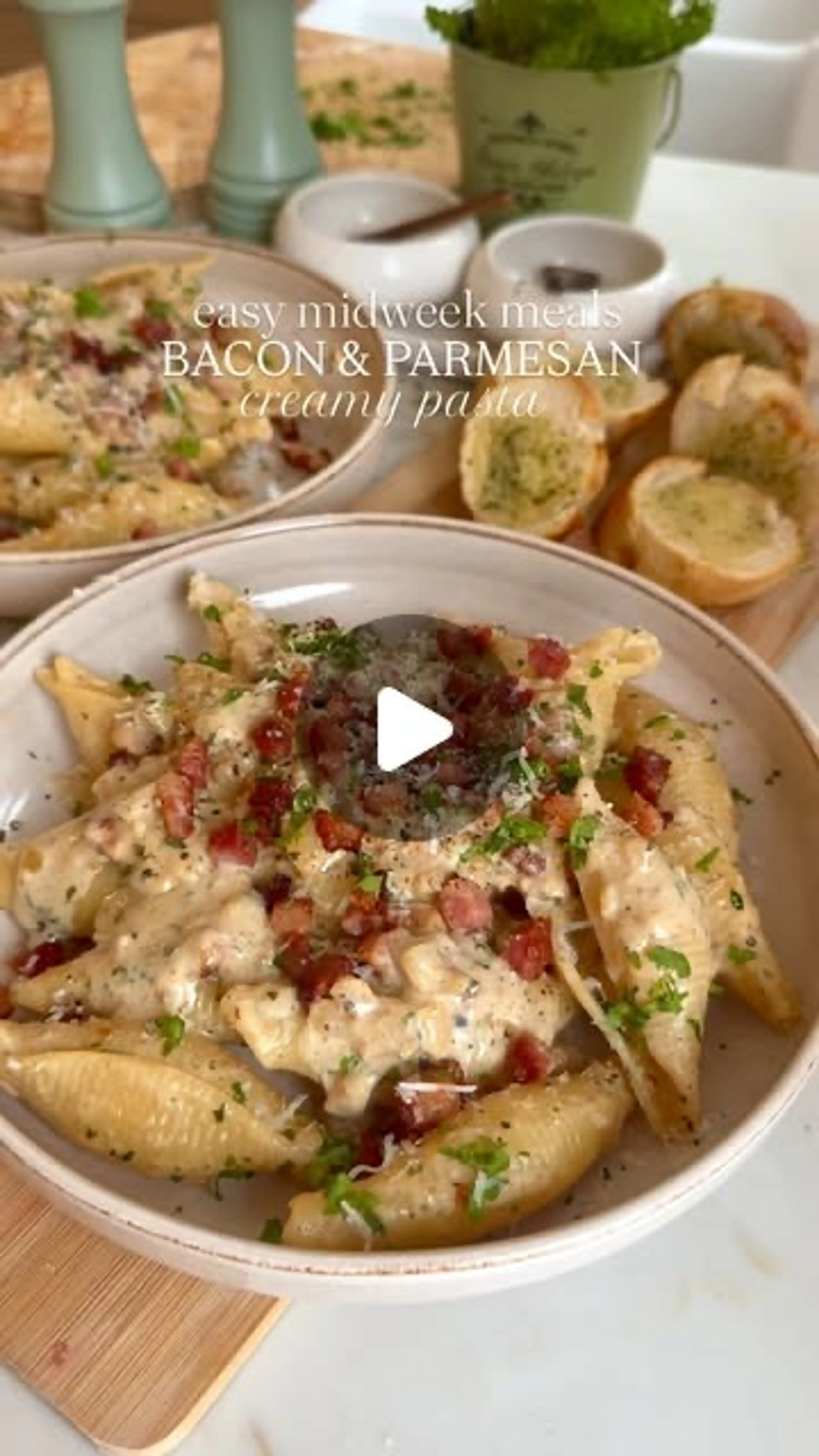 Bacon And Parmesan Creamy Pasta