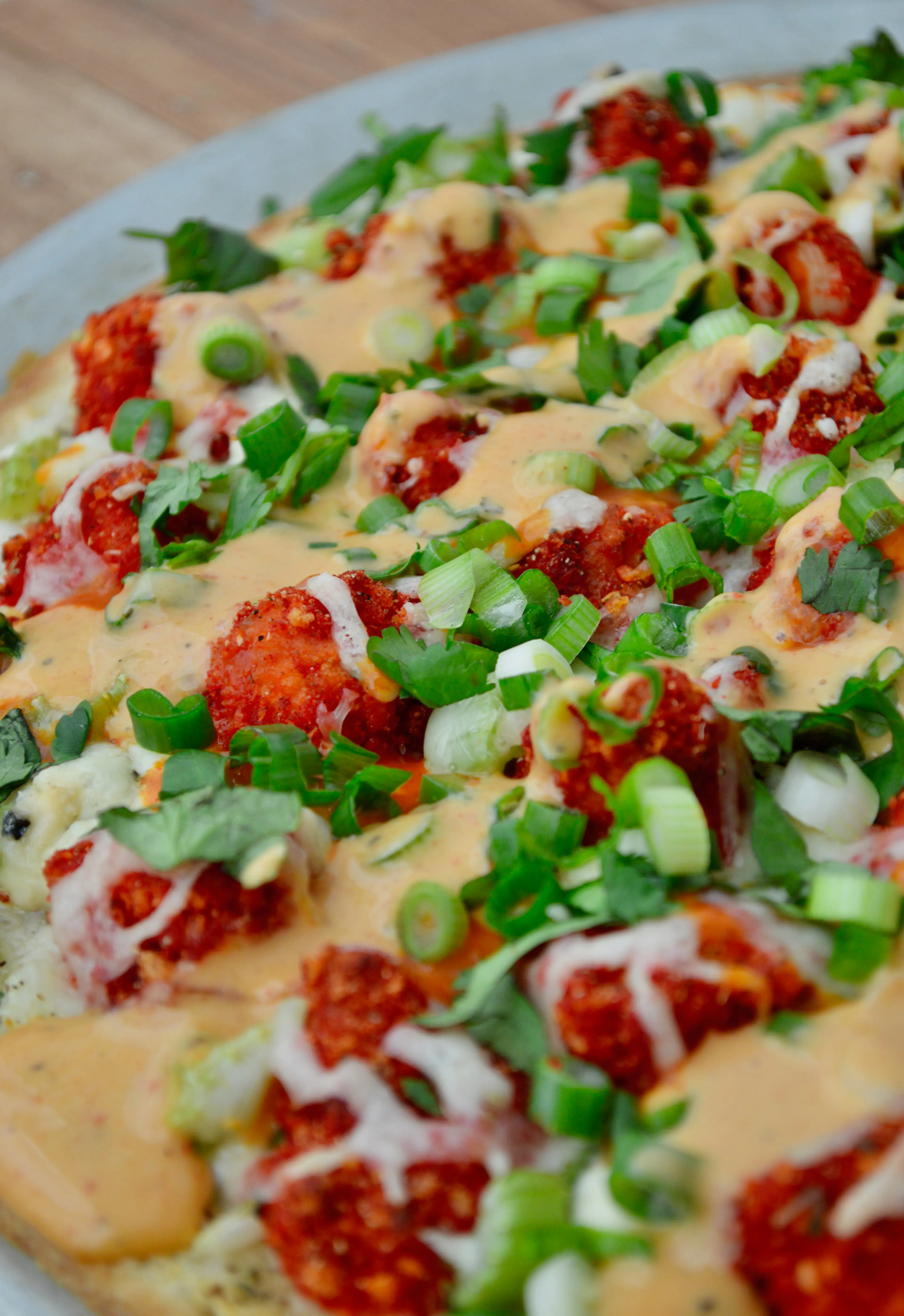 Flamin Hot Buffalo Cauliflower Pizza