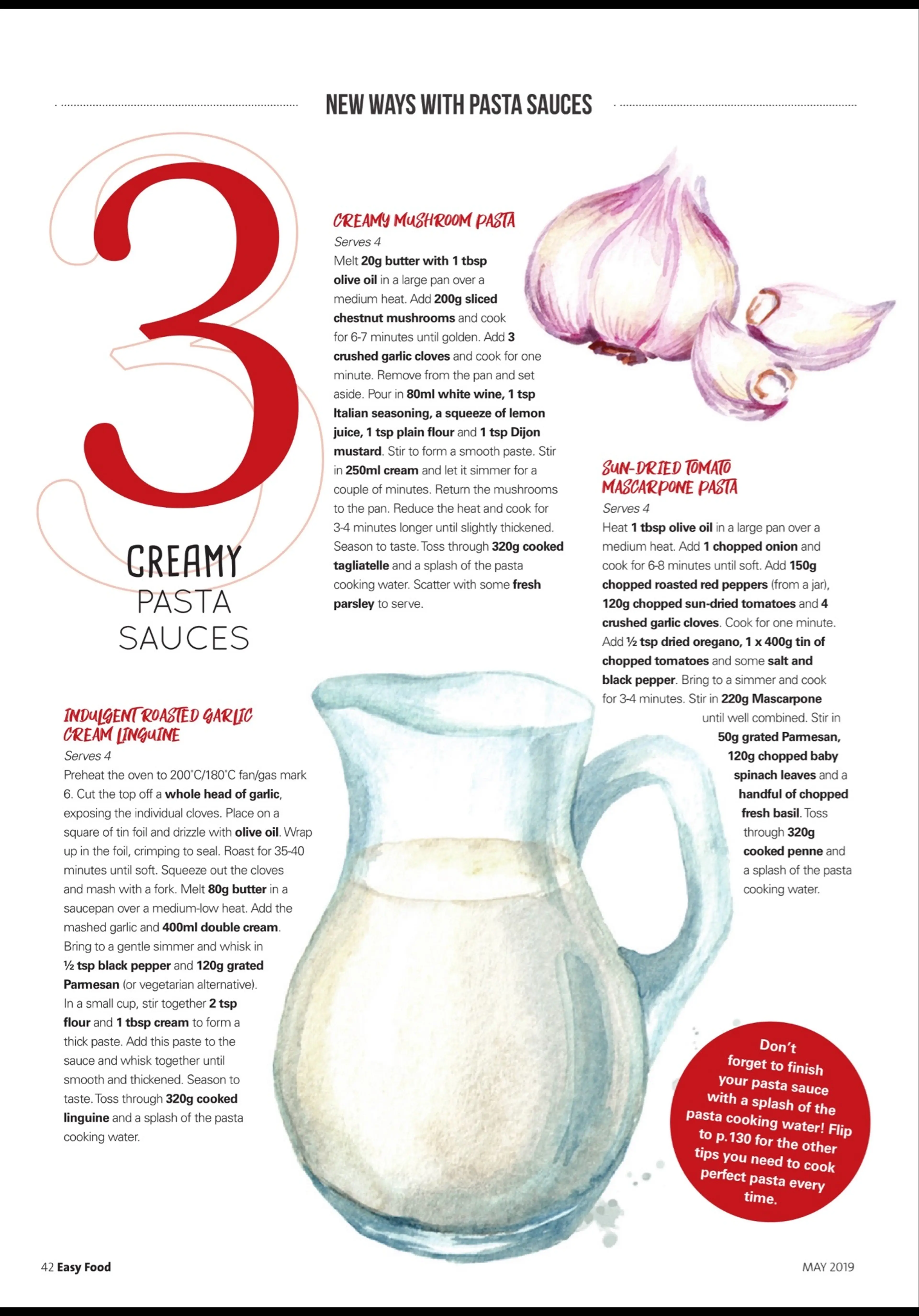 Creamy Pasta Sauces