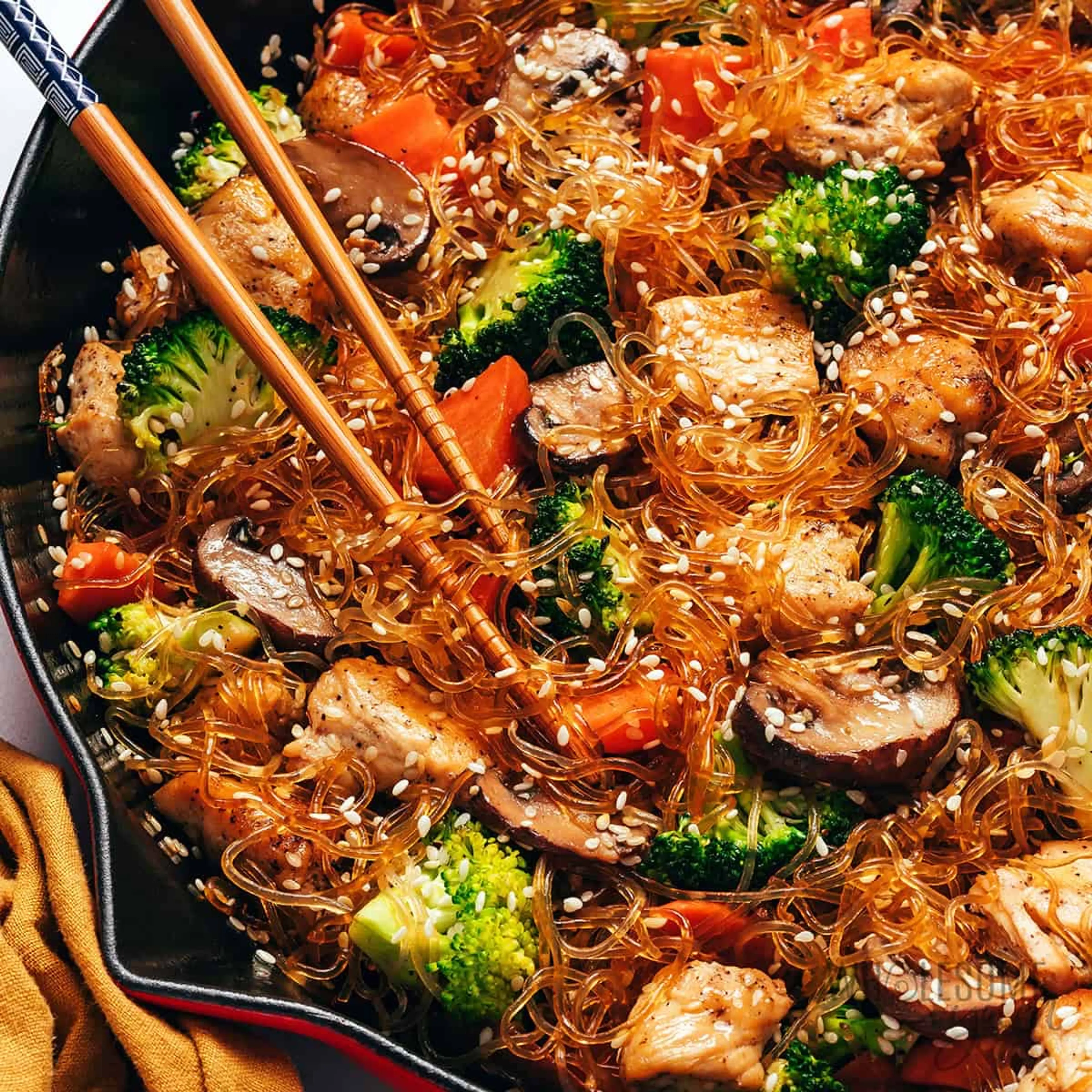 Kelp Noodles (Quick & Easy Stir Fry)