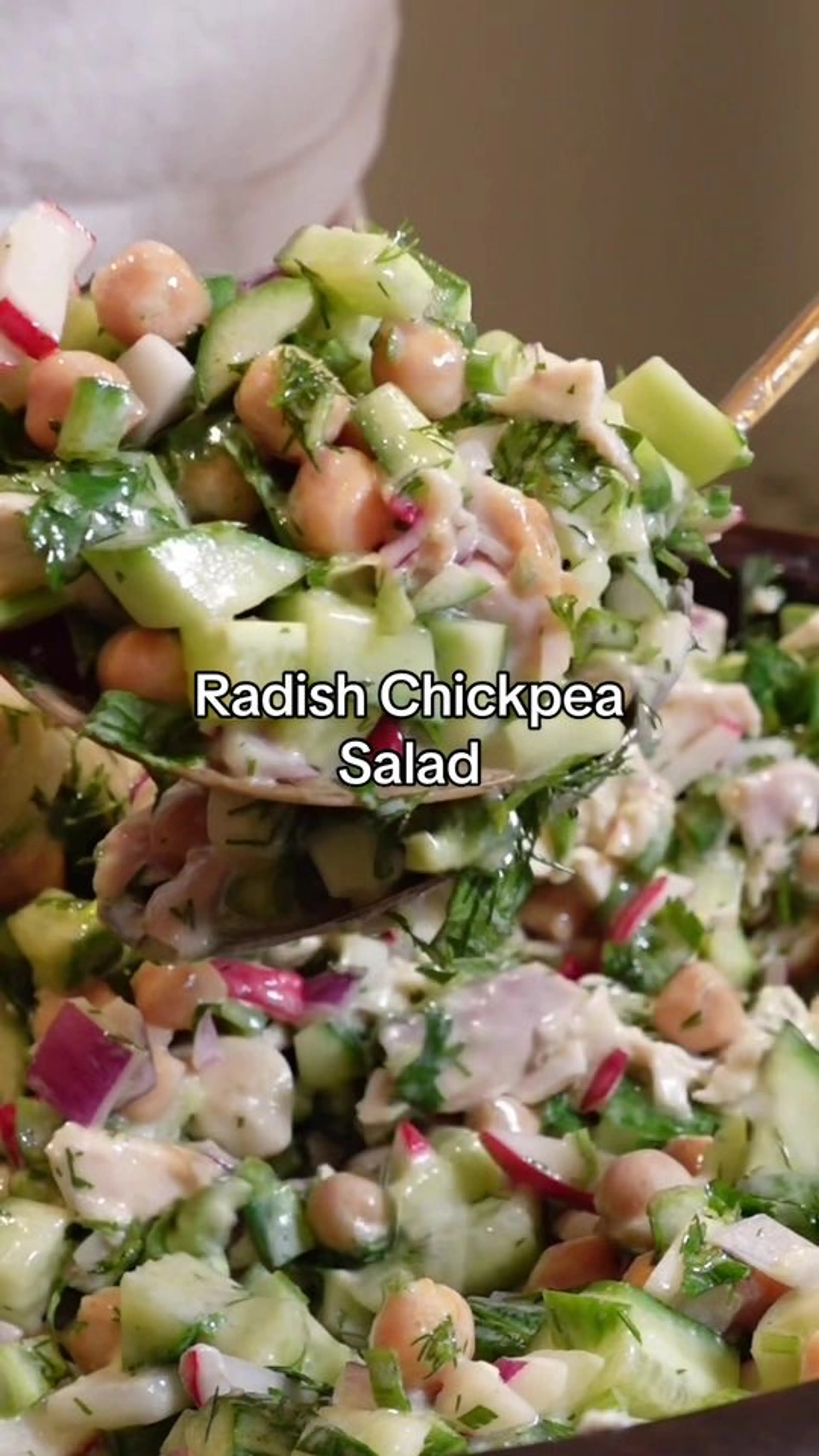 Radish Chickpea Salad