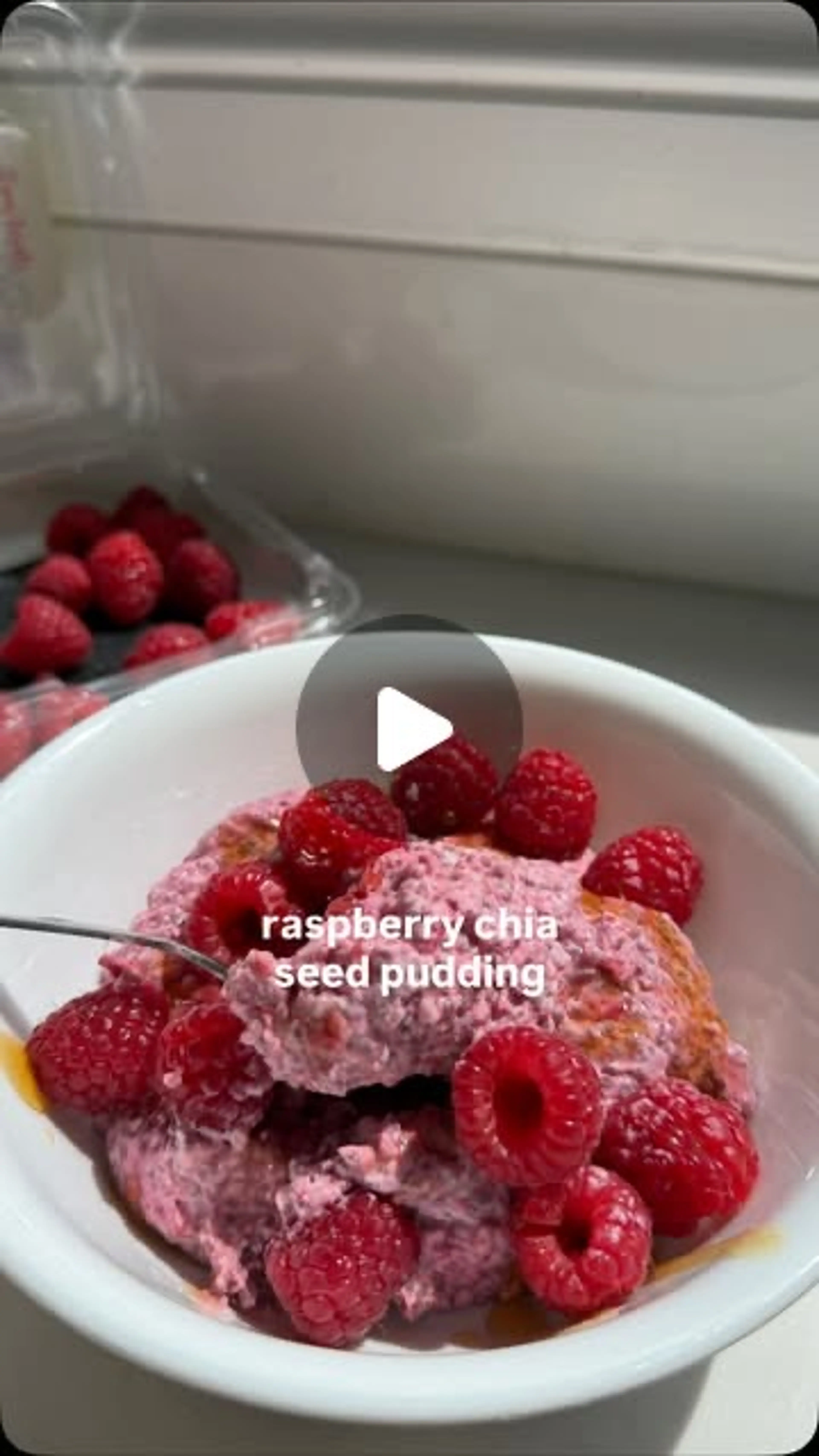 Raspberry Chia Seed Pudding