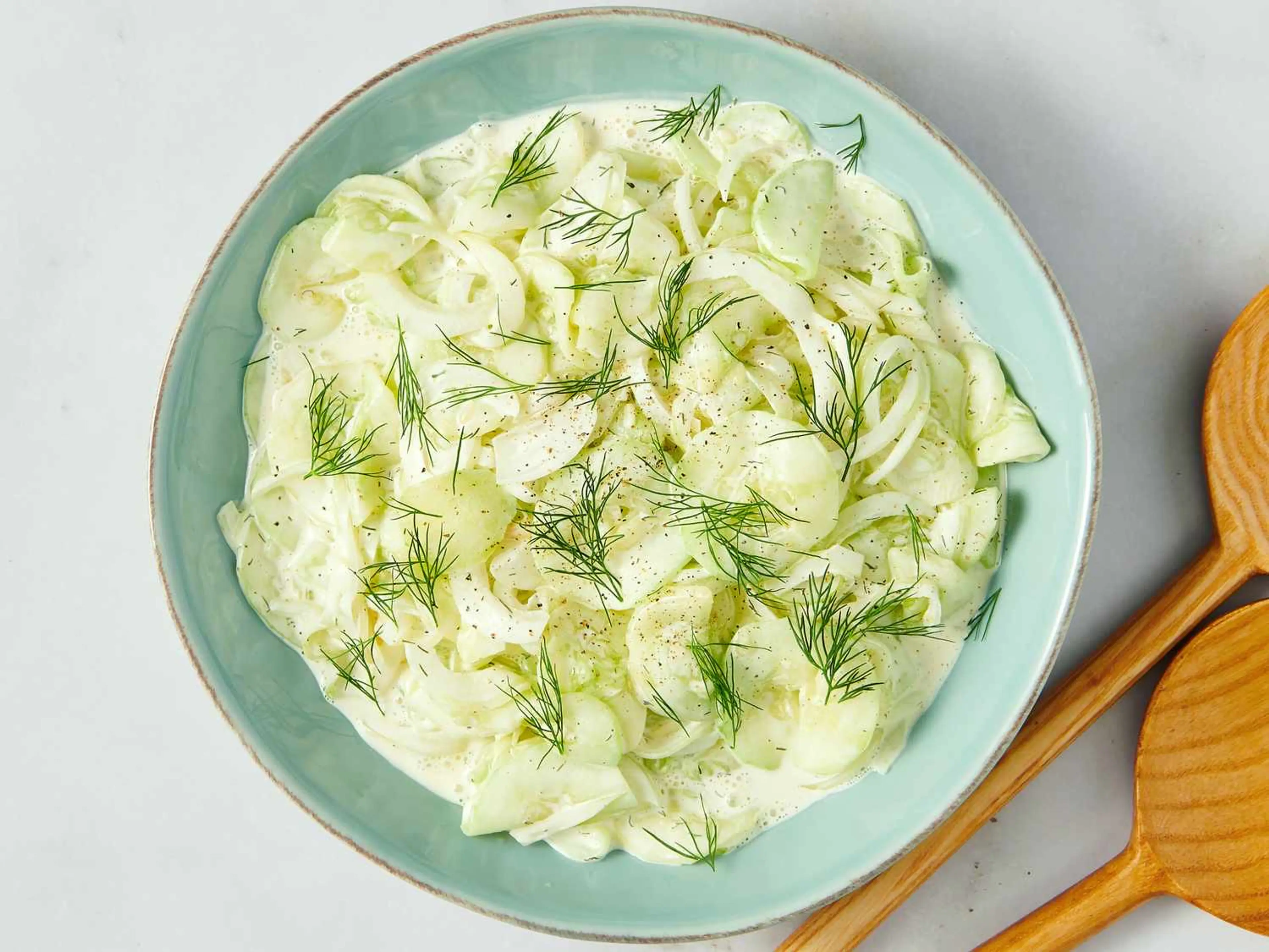 Dad's Creamy Cucumber Salad