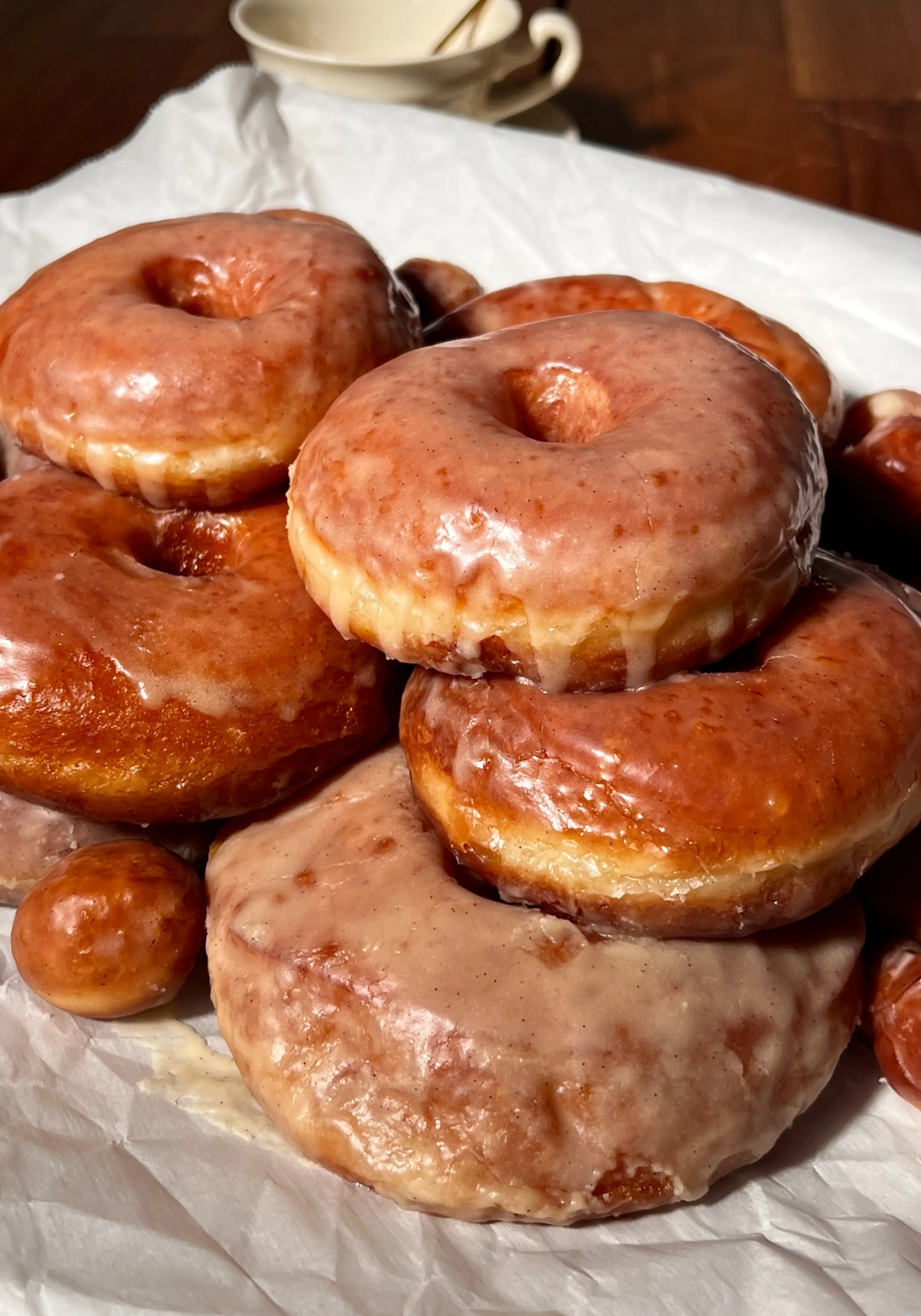 Classic Vanilla Bean Glazed Donuts