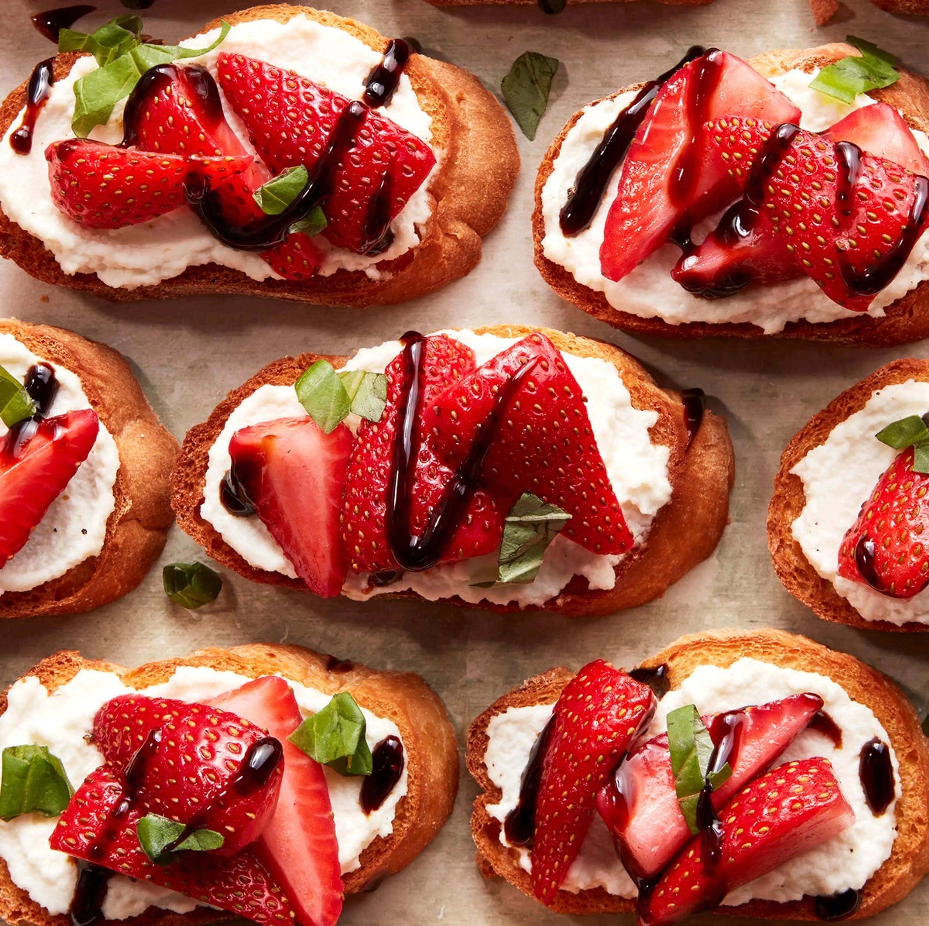 Strawberry Balsamic Bruschetta