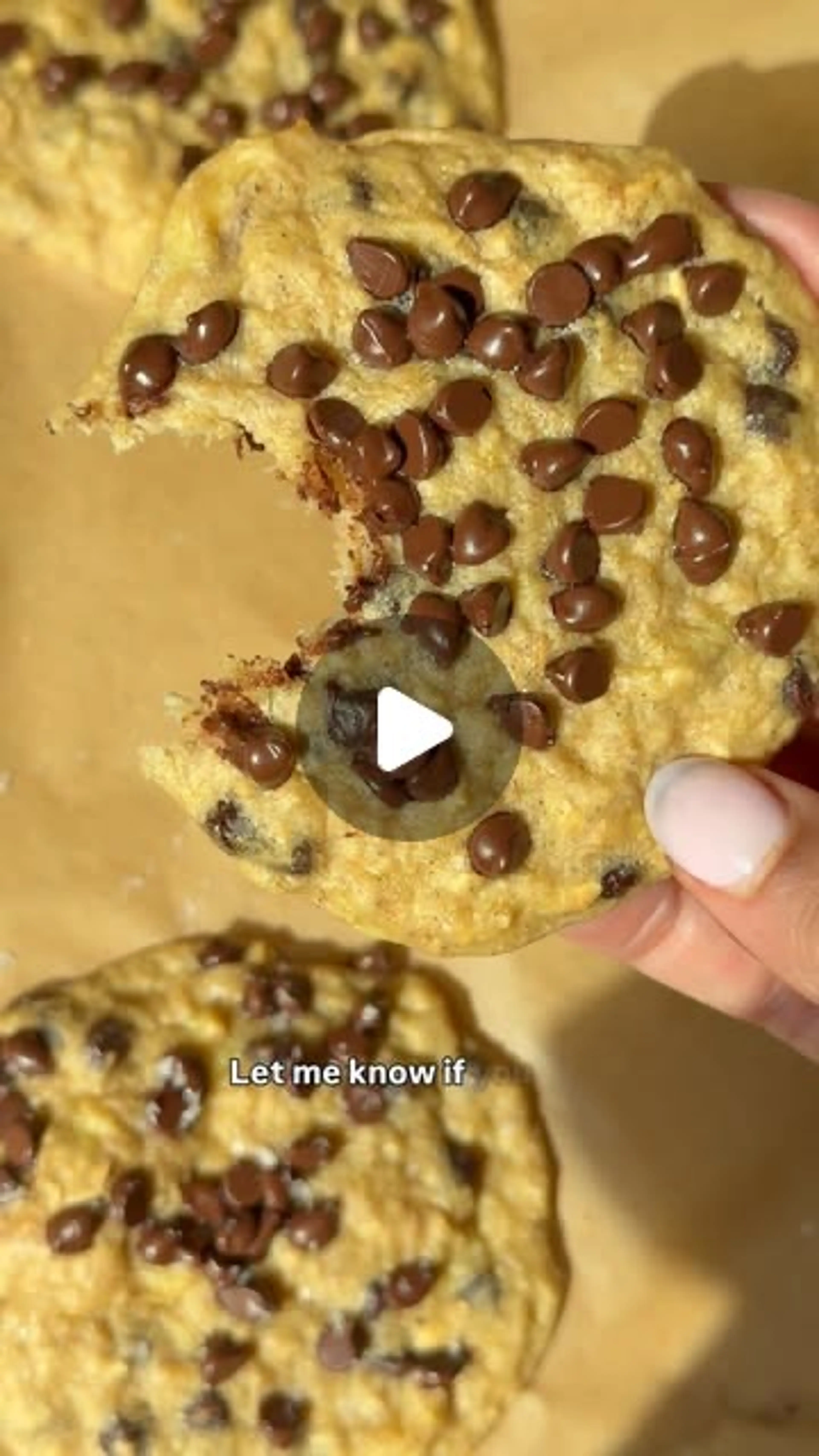 Banana Chocolate Chip Protein Cookies
