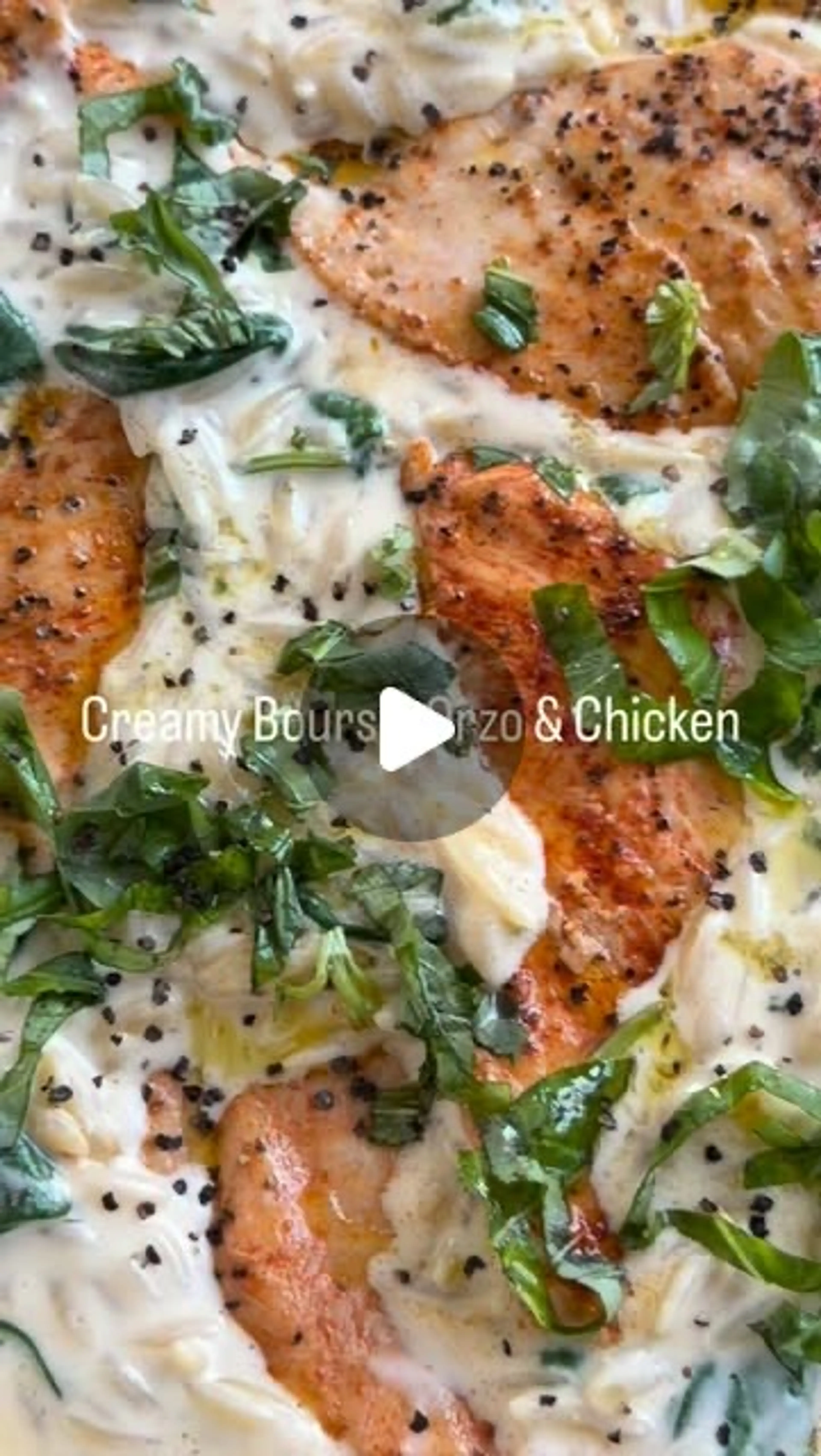 Creamy Boursin Orzo and Chicken