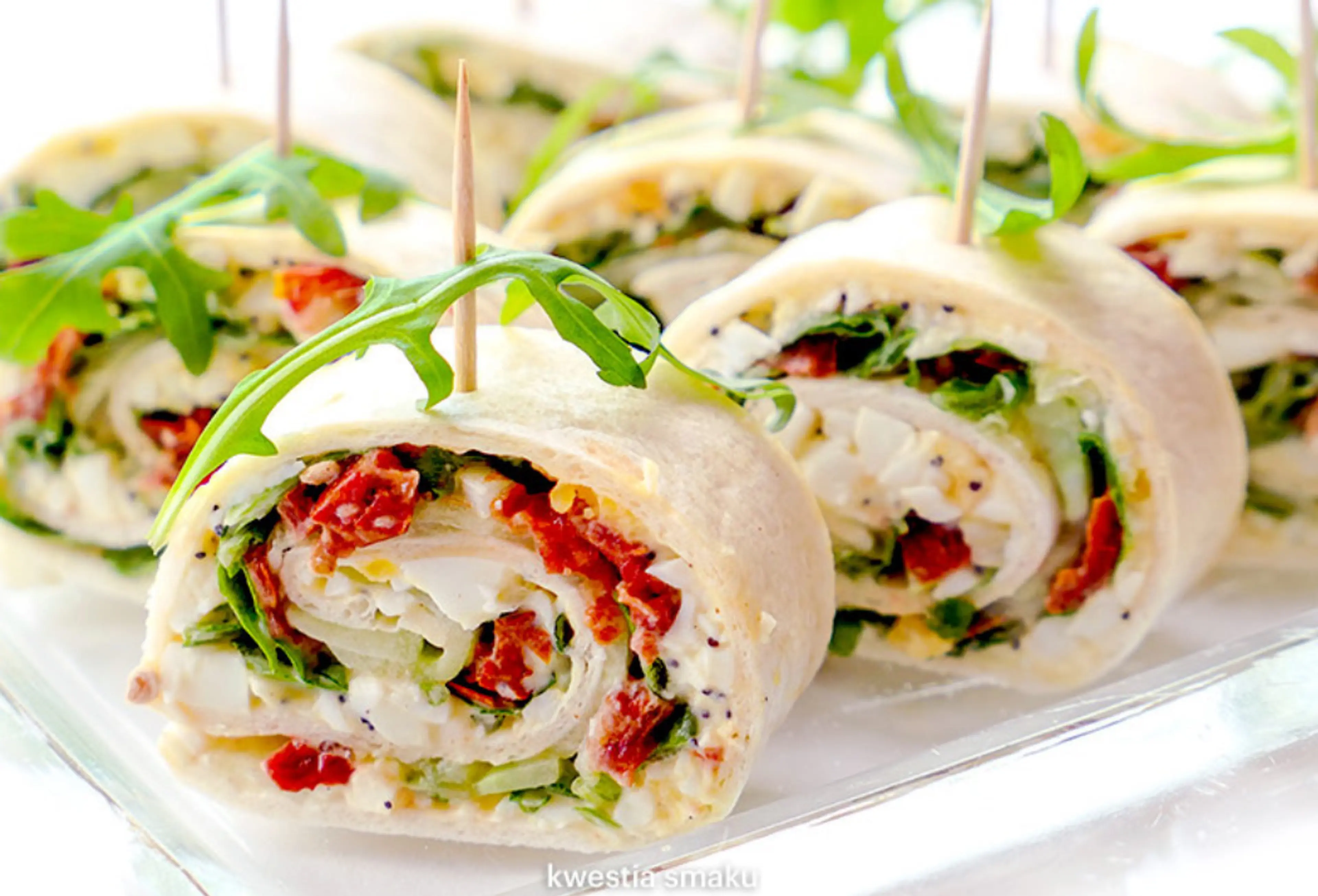 Roladki Z Tortilli Z Pastą Jajeczną