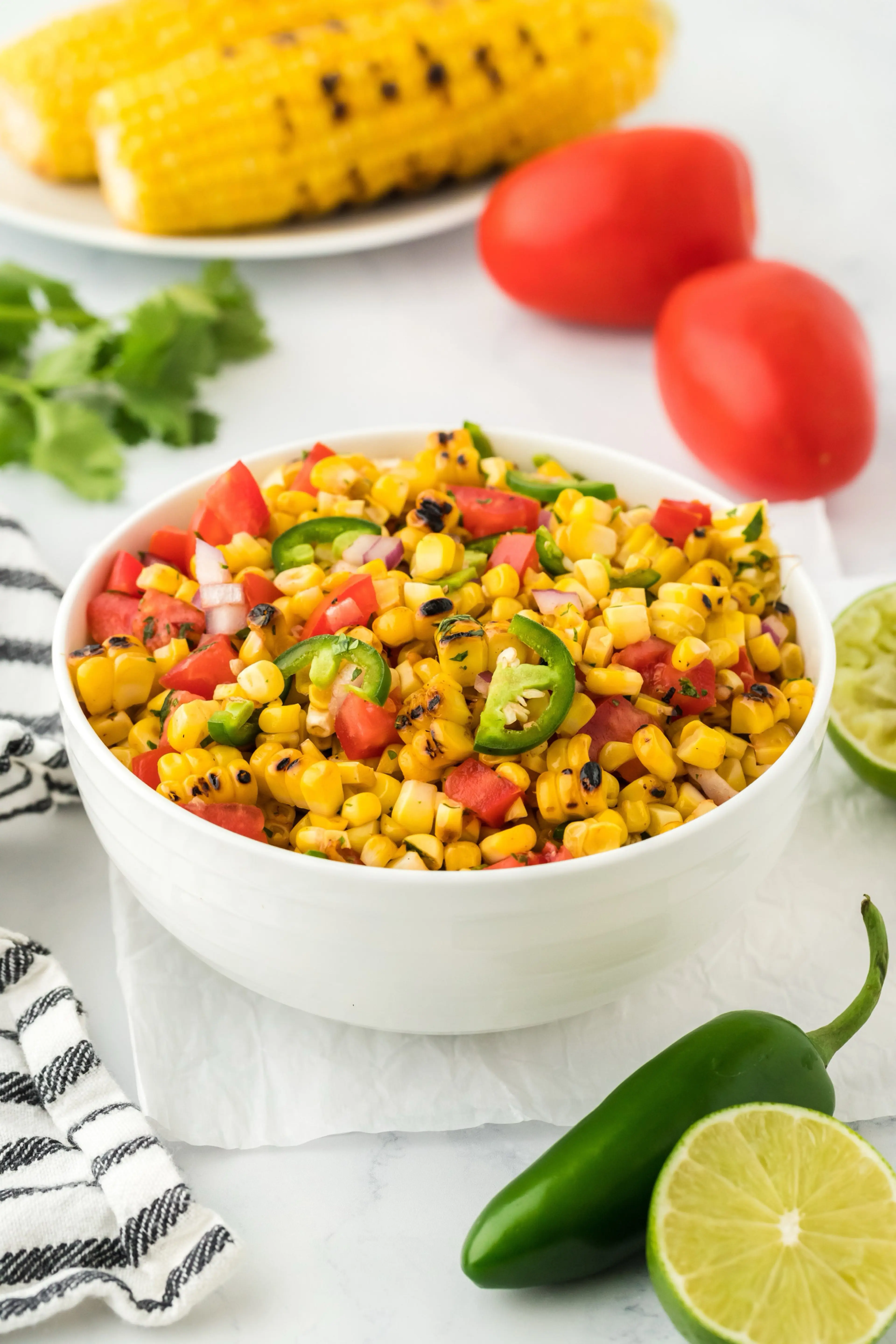 Grilled Corn Salsa for Tacos, Bowls and More