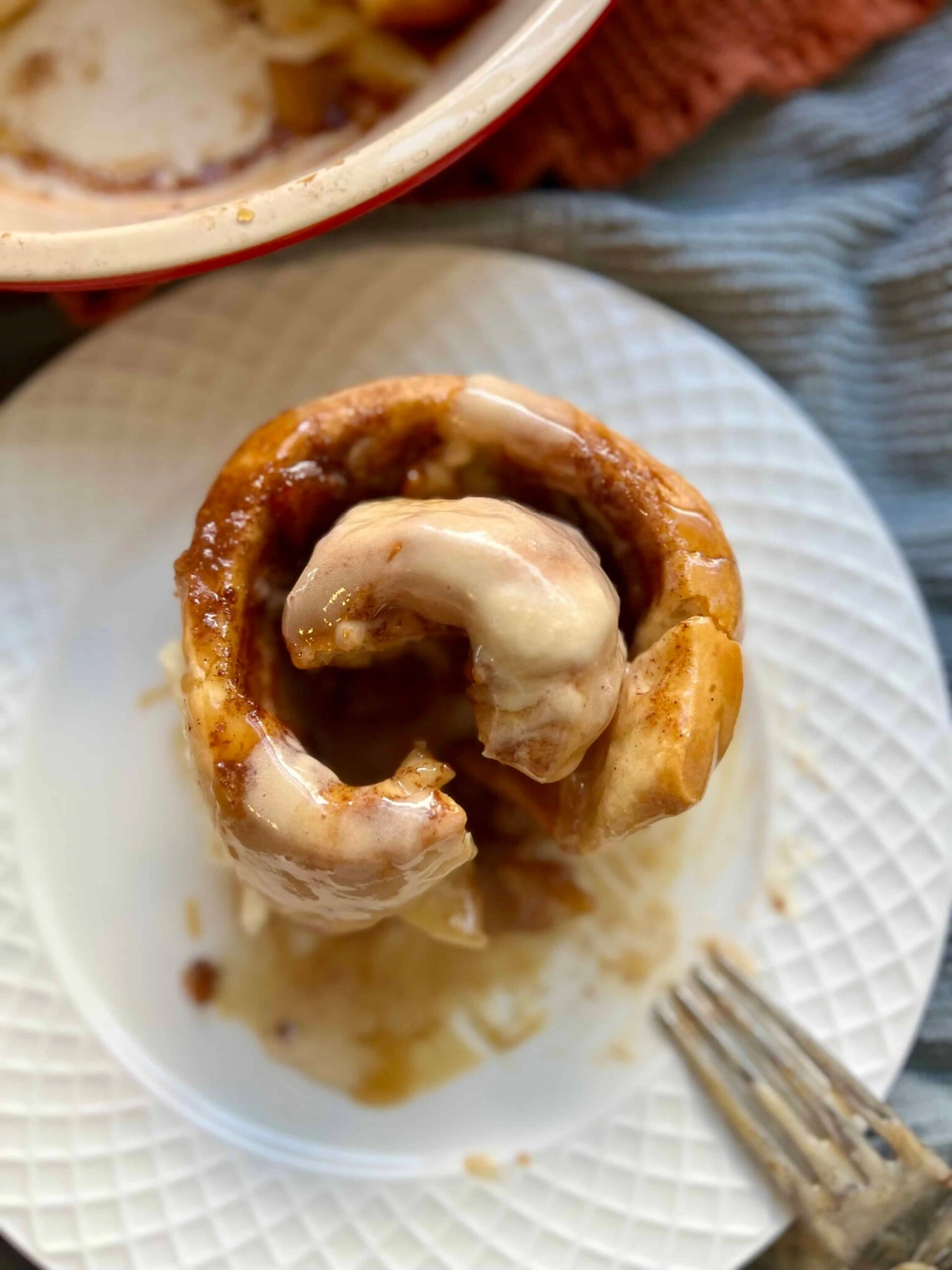 Caramel Apple Sourdough Cinnamon Rolls
