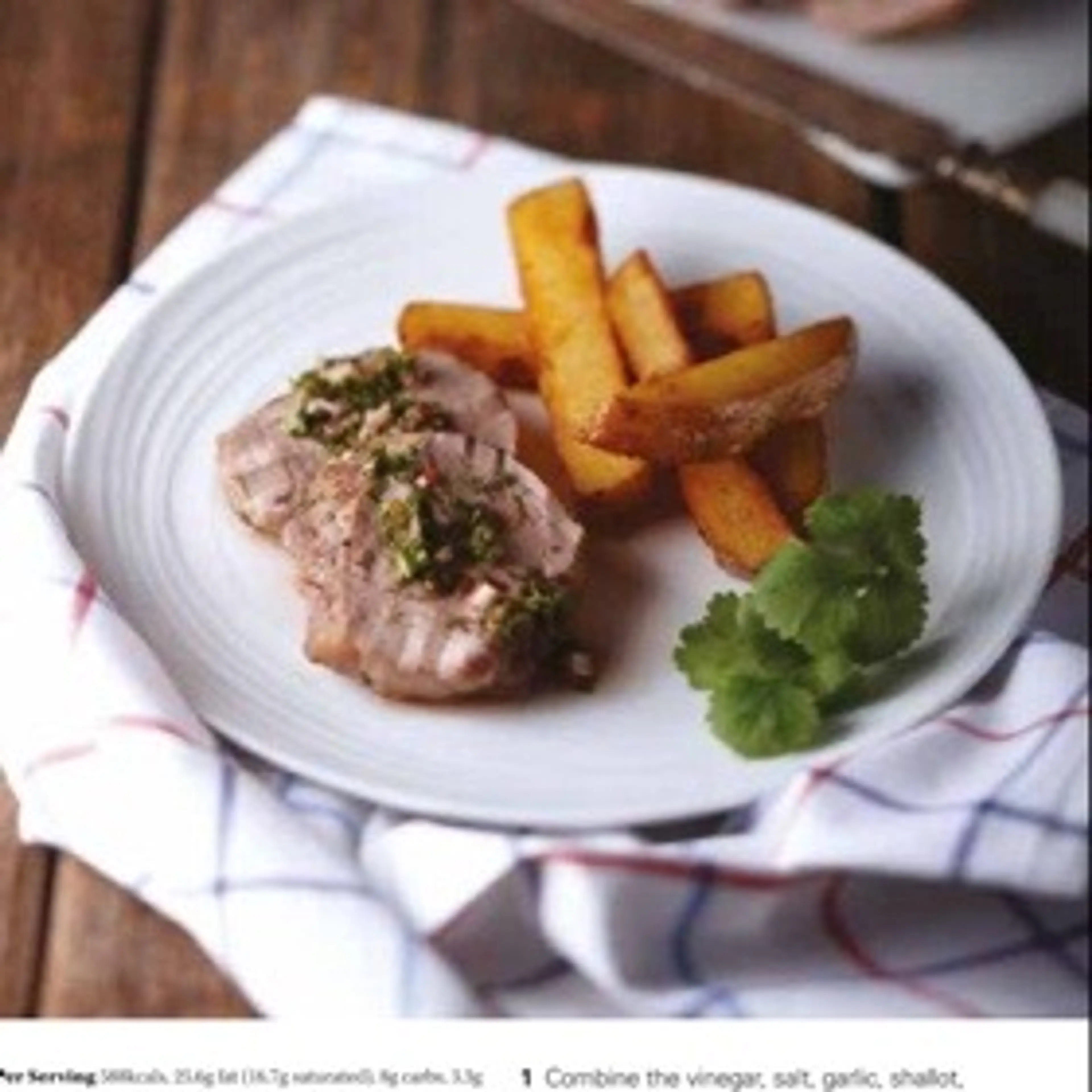 PORK LOIN WITH CHIMICHIIRRI