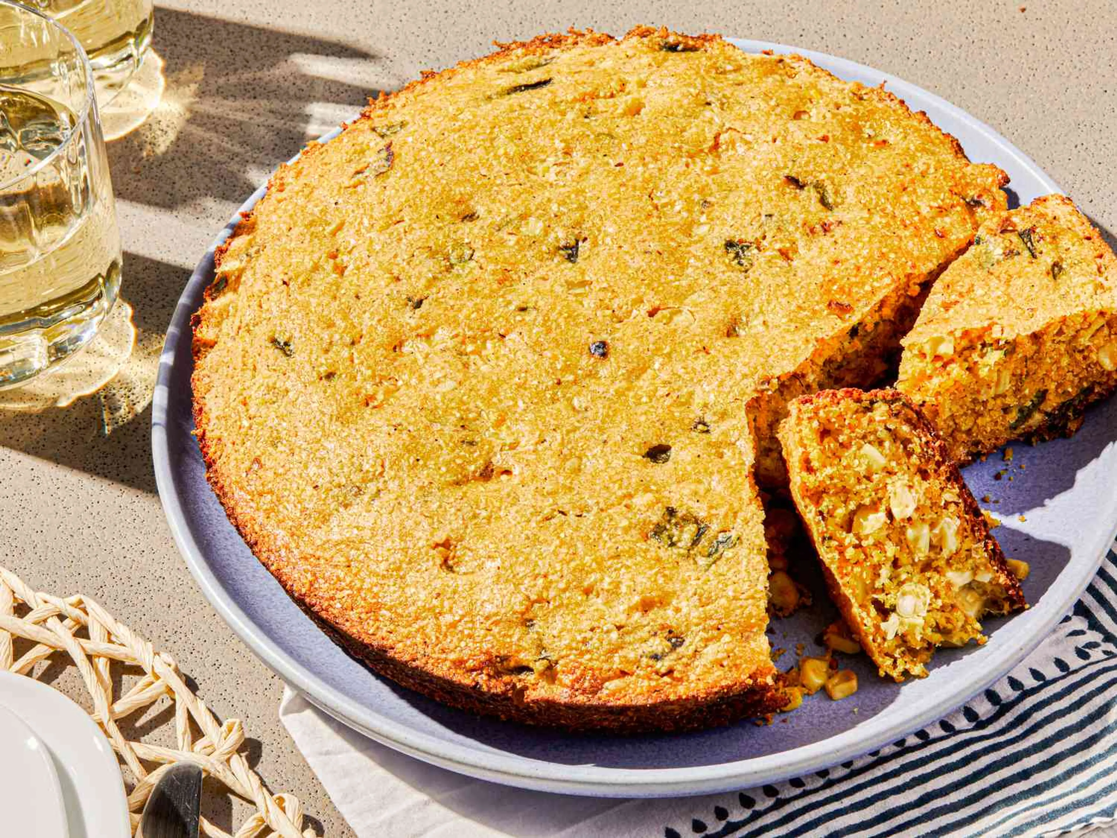 Grill-Baked Skillet Cornbread