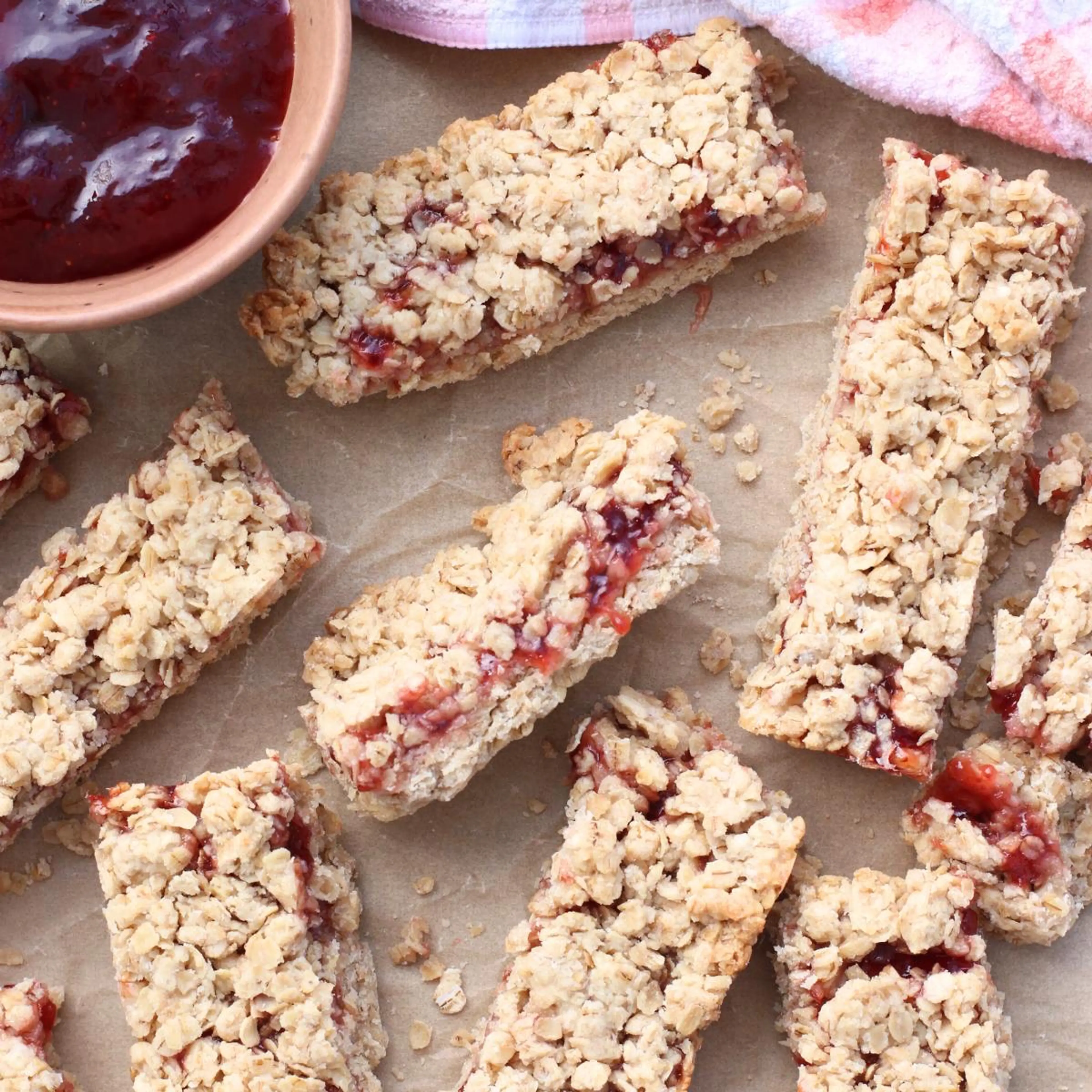 Sourdough Breakfast Bars with Jam